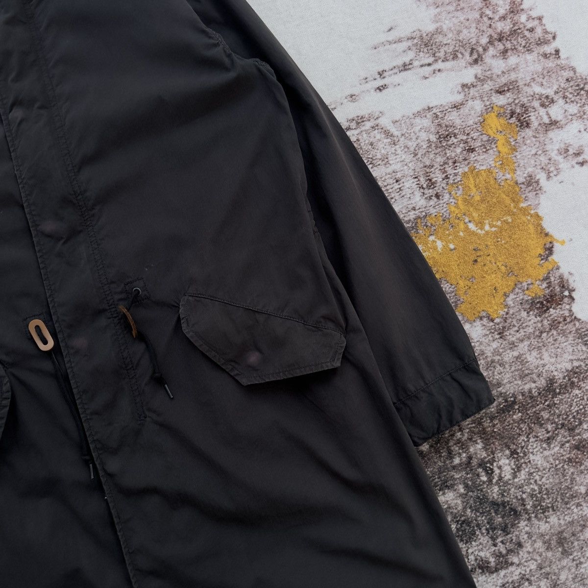 Alpha Industries VINTAGE ALPHA INDUSTRIES BLACK M-65 FISHTAIL PARKA JACKET Size L / US 10 / IT 46 - 4 Thumbnail