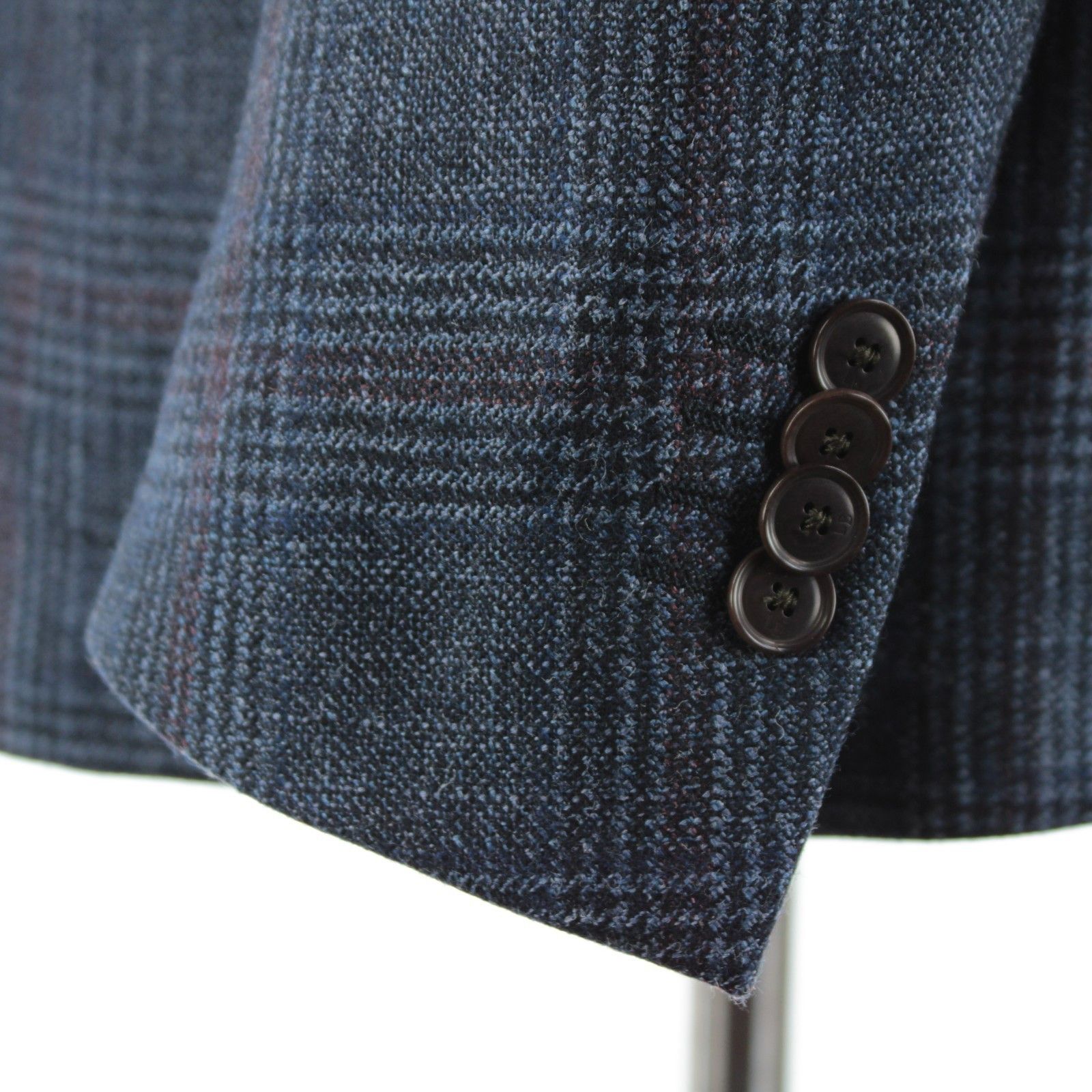 Luciano Barbera Luciano Barbera Sport Coat Size 46 US in Blue Size 46R - 3 Thumbnail
