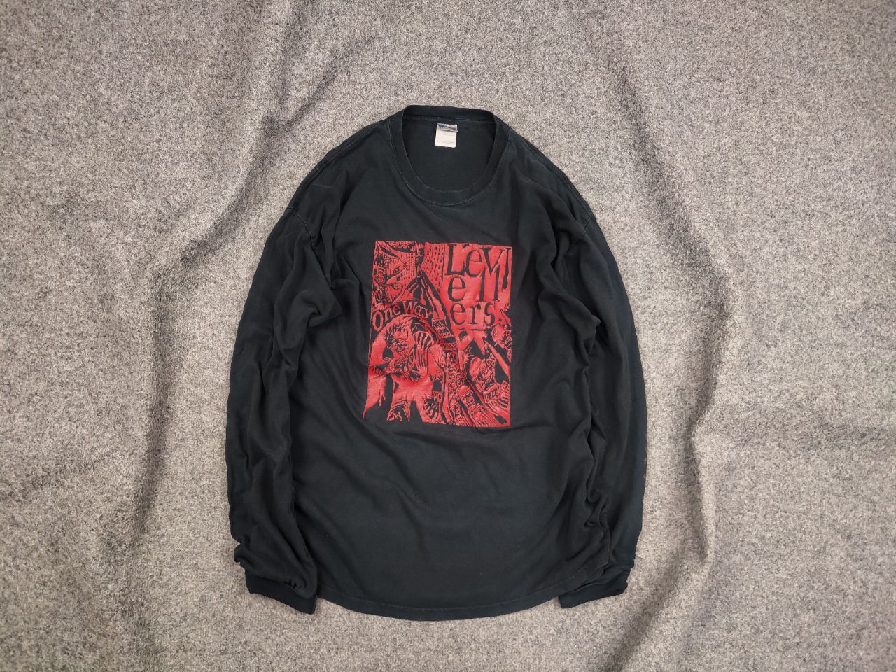Band Tees Vintage 90's The Levellers One Way Band Long sleeve T-Shirt Size US XL / EU 56 / 4 - 1 Thumbnail