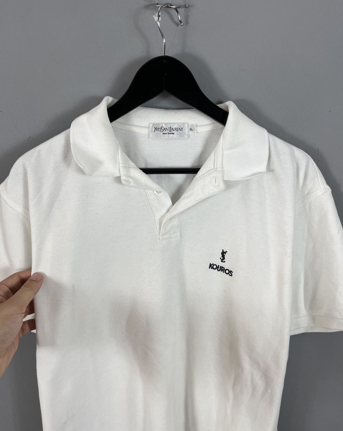 Yves Saint Laurent Vintage 90s Yves Saint Laurent YSL Polo Shirt small Logo Size US XL / EU 56 / 4 - 2 Thumbnail