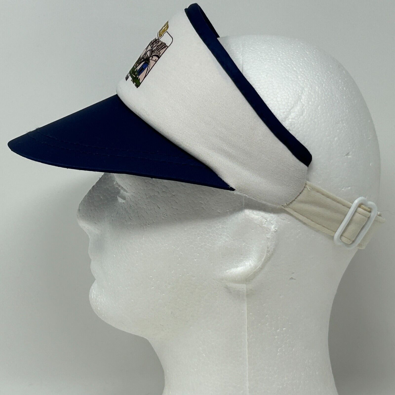 Vintage Vintage St George Utah Niffer Visor Hat Cap 80s Blue Size ONE SIZE - 7 Thumbnail