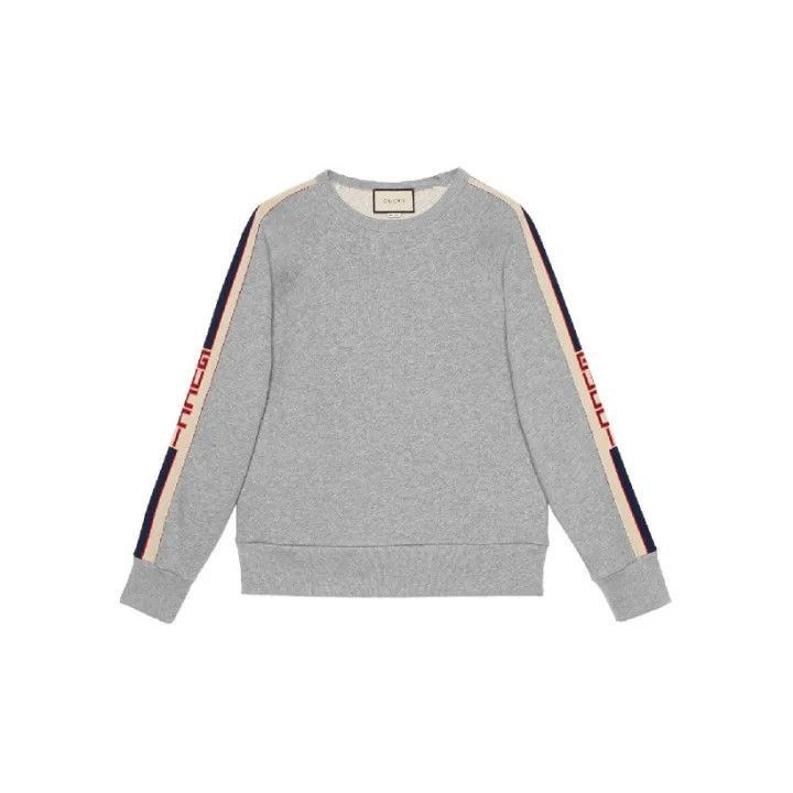 Gucci Gucci Gucci Gray Logo Long Sleeve Sweatshirt -2506 Size US L / EU 52-54 / 3 - 1 Thumbnail