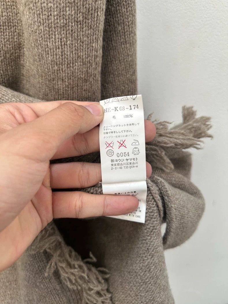 Yohji Yamamoto Yohji Yamamoto 08 Aw Fringed Cardigan Jacket 2503-Nextarrow Size US L / EU 52-54 / 3 - 7 Thumbnail
