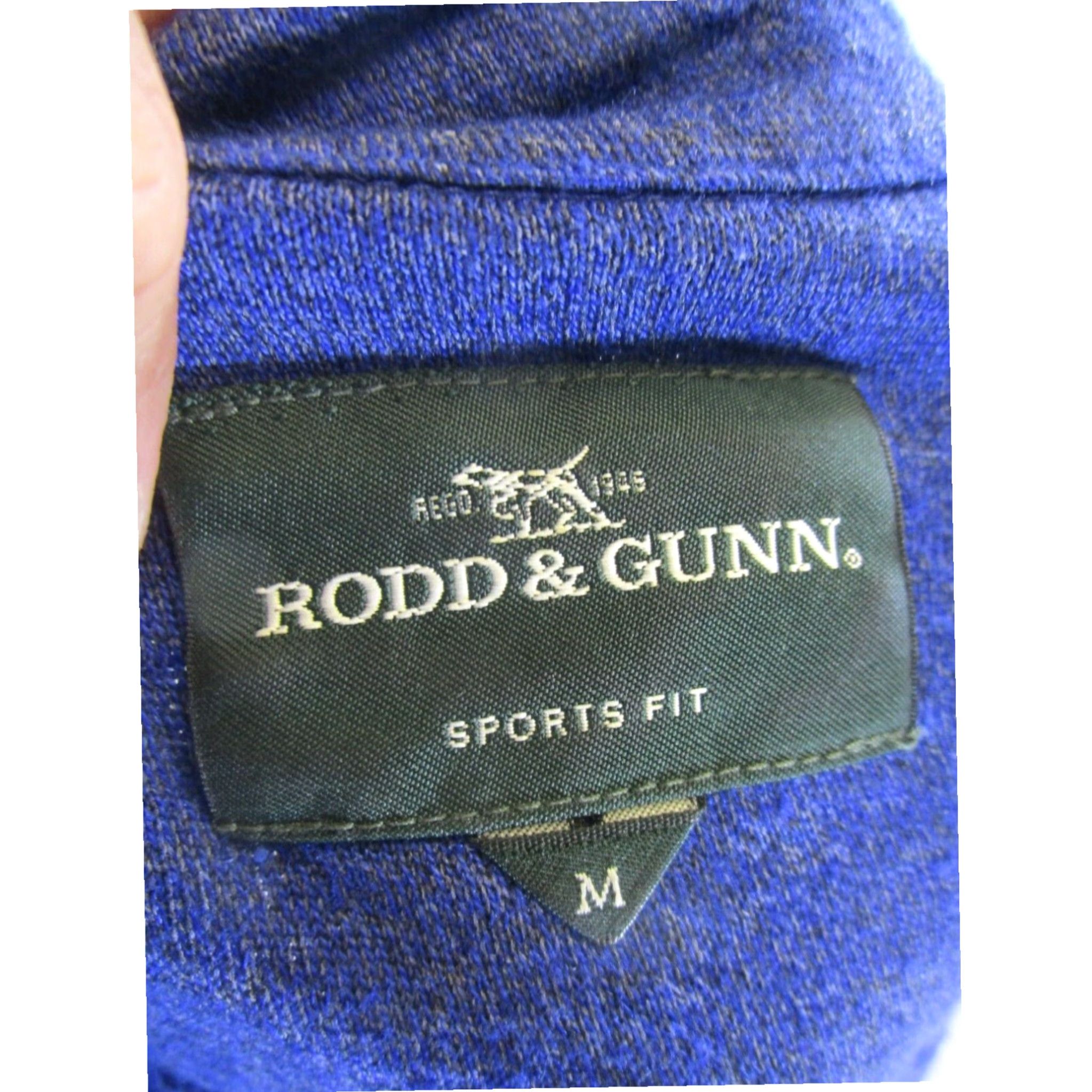 Rodd & Gunn Rodd And Gunn Mens Medium Blue Polo Shirt Cotton Short Sleeve Size US M / EU 48-50 / 2 - 6 Thumbnail
