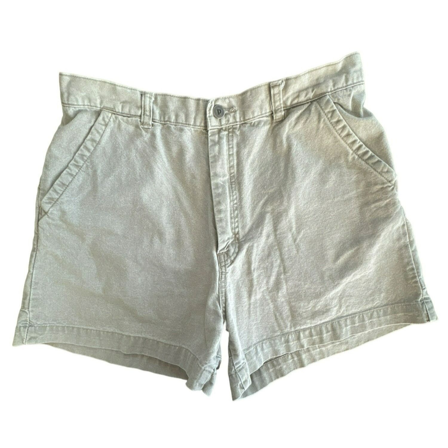 Vintage Patagonia Mens Size 34 Stand Up Shorts Light Gray Organic Cotton deals Canvas