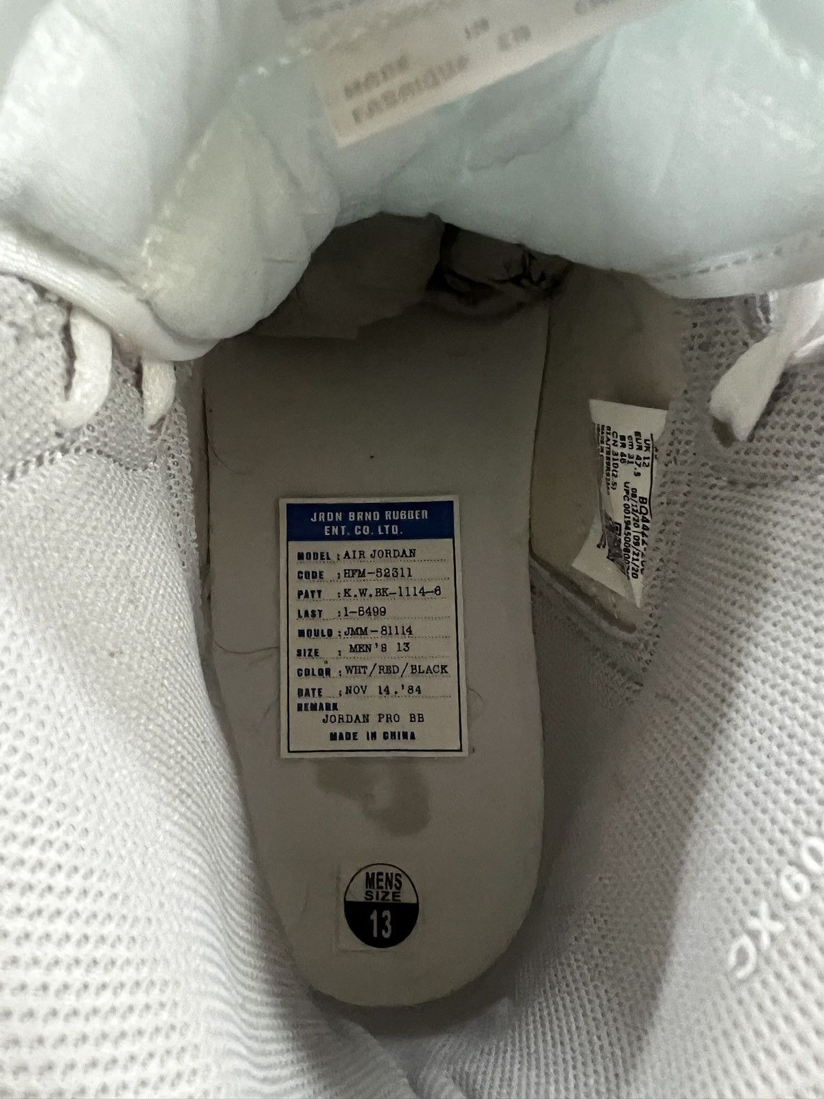 Jordan Brand JORDAN 1 RETRO HIGH '85 OG 'NEUTRAL GREY' Size US 13 / EU 46 - 16 Thumbnail
