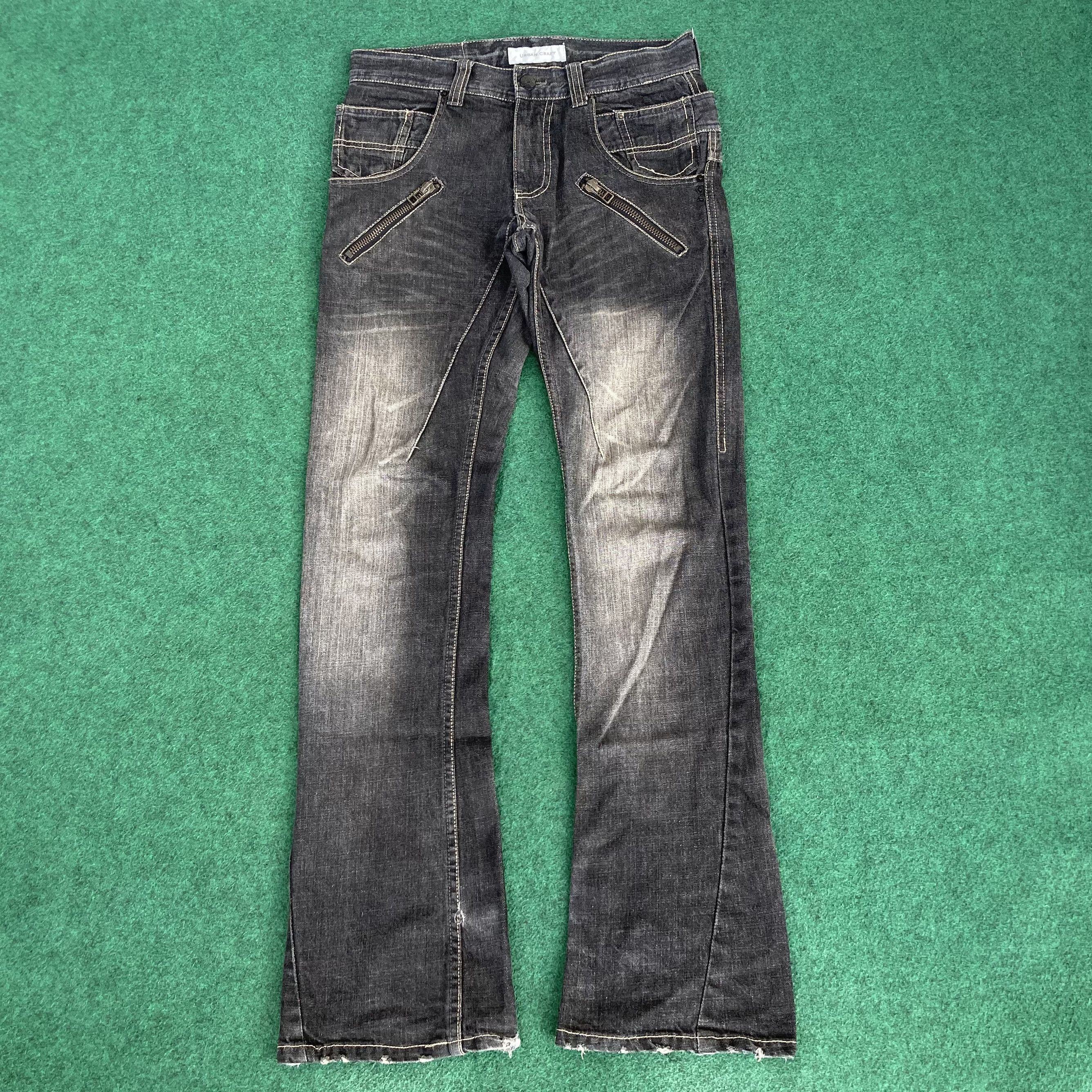 Japanese Brand 30x34 Urban Craft Trouser Flared Japanese Streetwear Jeans Size US 30 / EU 46 - 1 Thumbnail