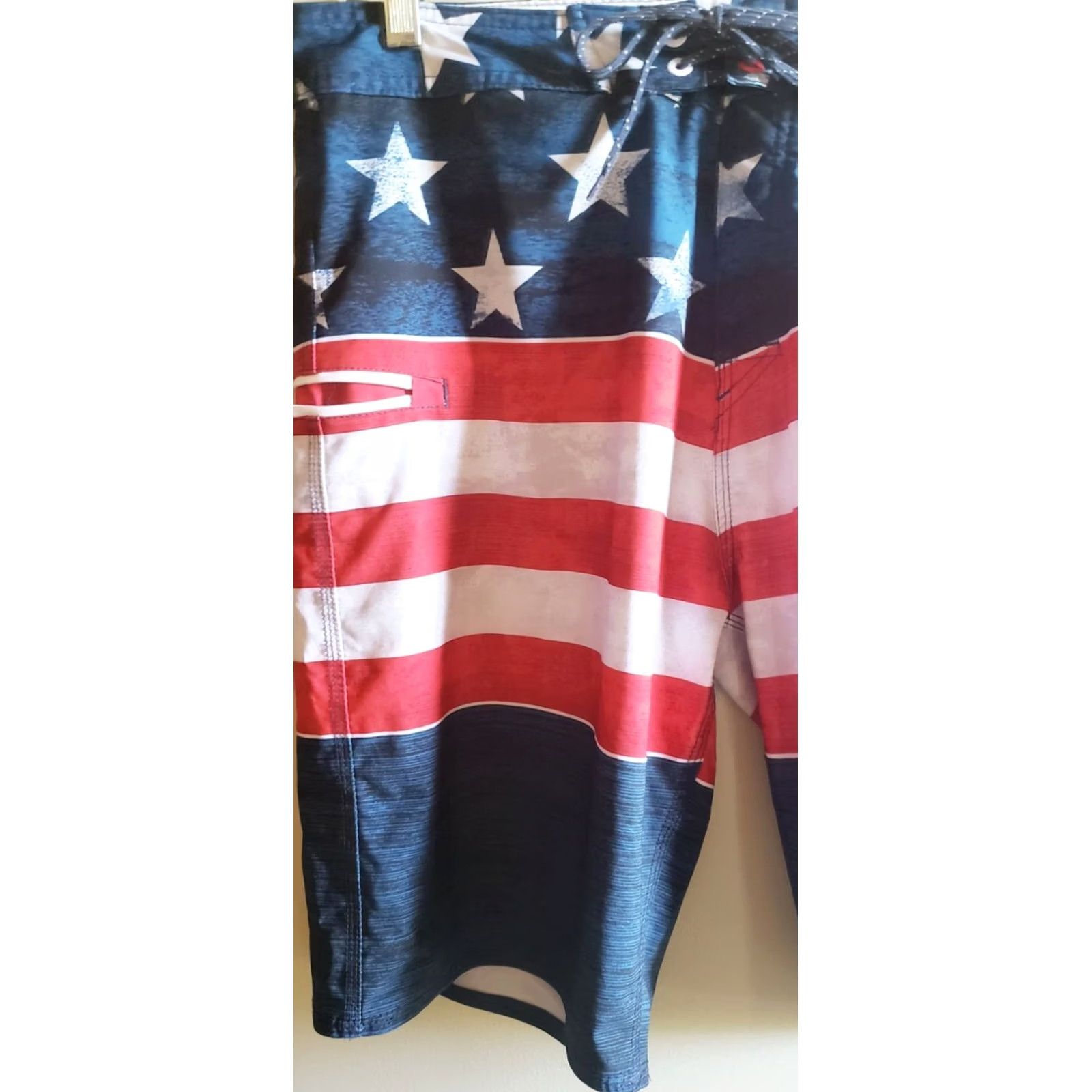 Burnside Burnside Mens Board Shorts Swim Trunks Sz 32x10 American Flag Patriotic No Liner Size US 32 / EU 48 - 3 Thumbnail