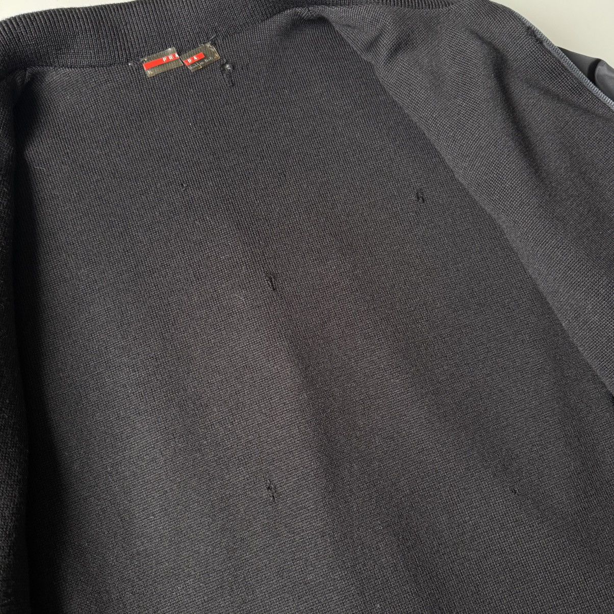 Prada Prada Black Nylon and Wool Jacket Made in Italy Bomber RARE Size US M / EU 48-50 / 2 - 13 Thumbnail