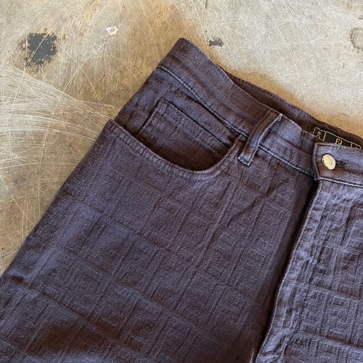 Fendi Vintage Fendi Pants Monogram Size 31" - 1 Thumbnail