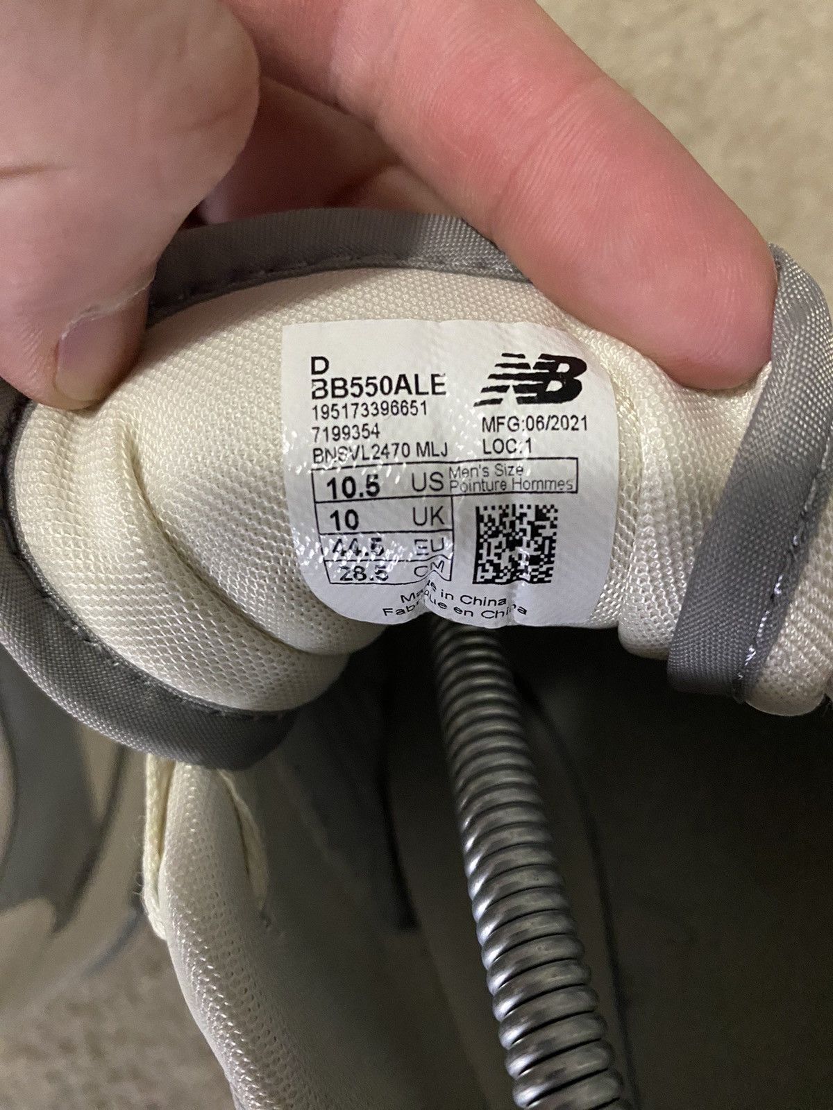 Aime Leon Dore × New Balance New Balance x Aime Leon Dore 550 White Grey Size US 10.5 / EU 43-44 - 10 Thumbnail