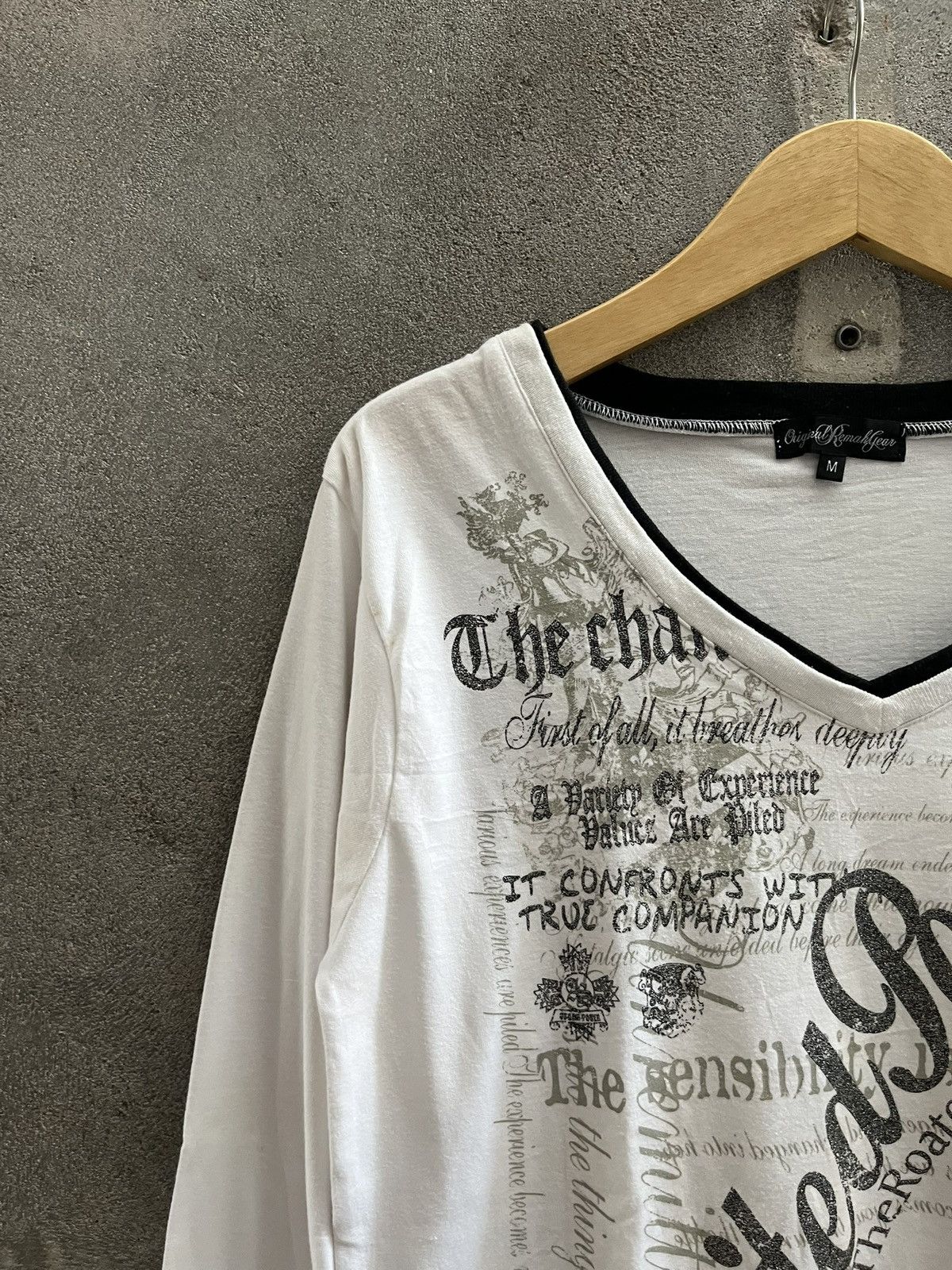 If Six Was Nine Typography Long Sleeve Tee – Archive Gothic Size US M / EU 48-50 / 2 - 3 Thumbnail