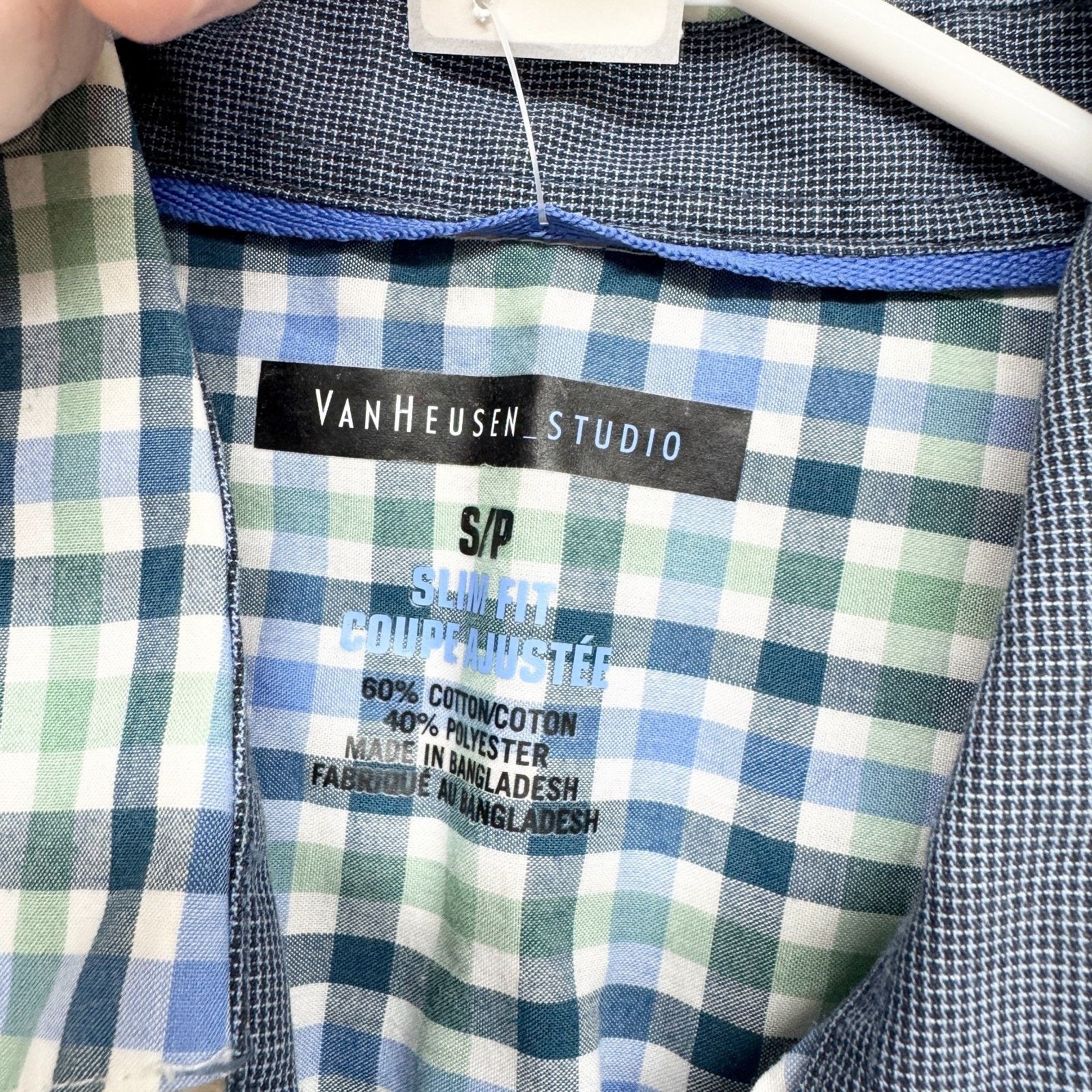 Van Heusen Van Heusen Small Slim Fit Collared Long Sleeve Button Down Size US S / EU 44-46 / 1 - 3 Thumbnail