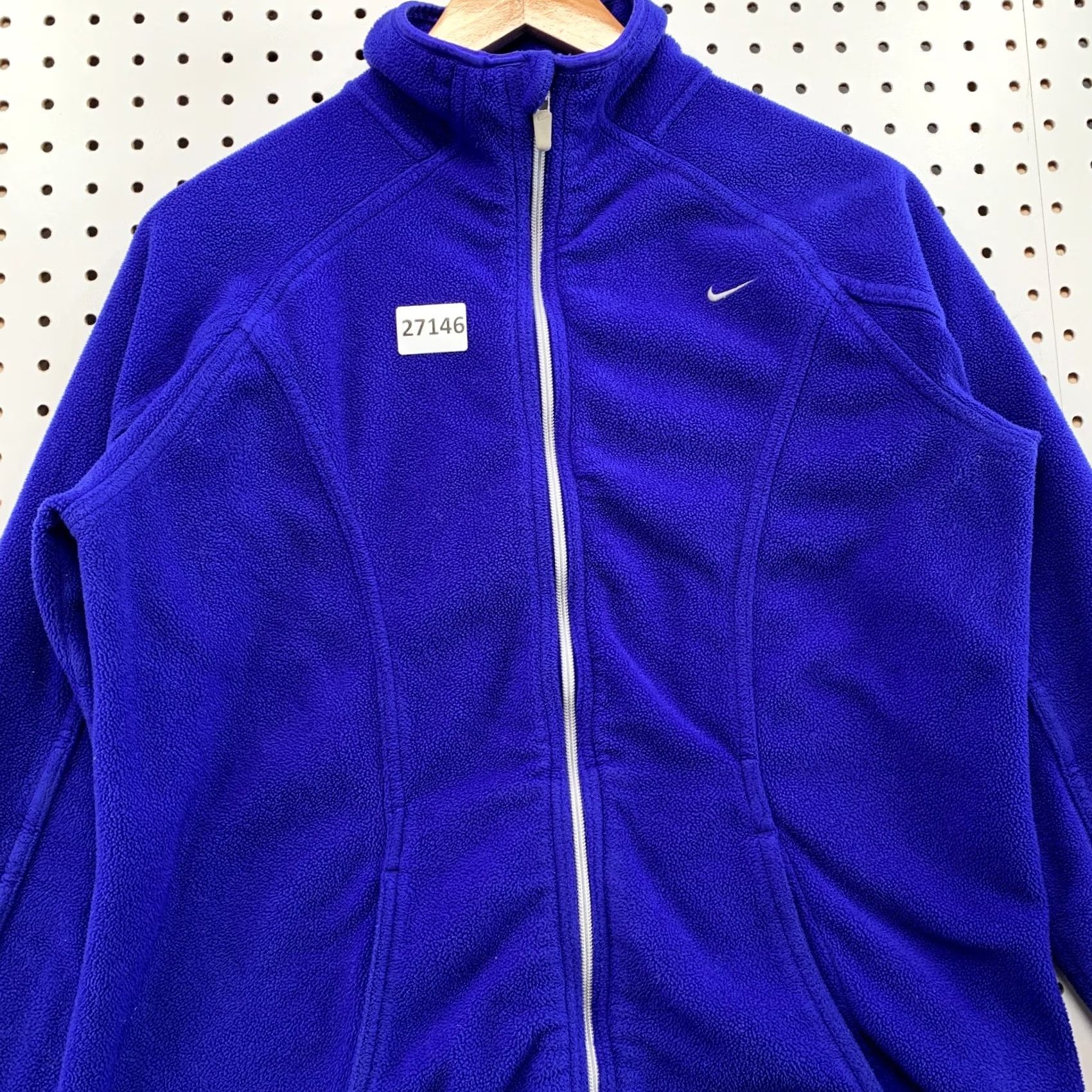 Nike Vintage Nike Windbreaker Jacket Blue Womens L Size L / US 10 / IT 46 - 2 Thumbnail
