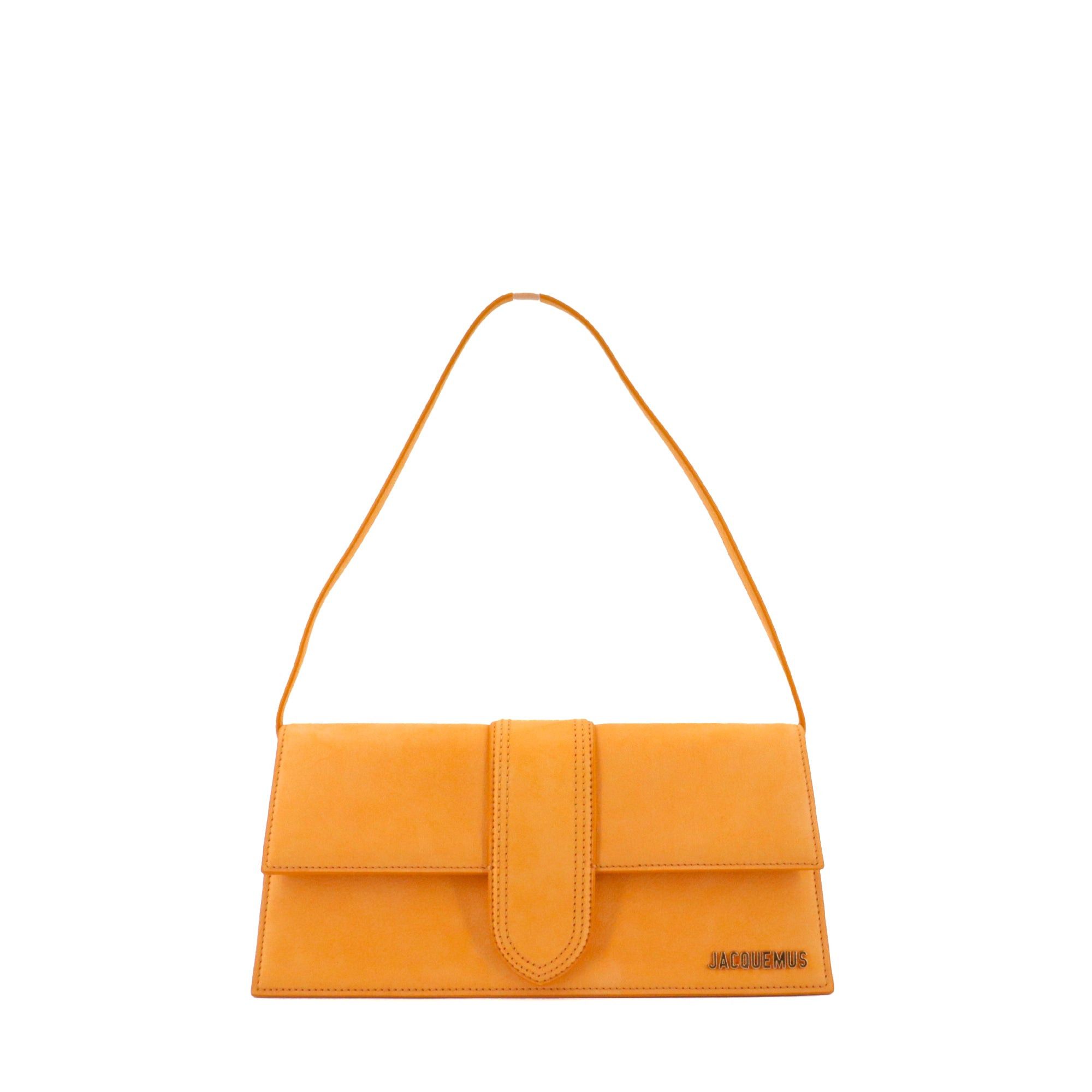 JACQUEMUS - Jacquemus long Bambino shoulder bag in apricot nubuck