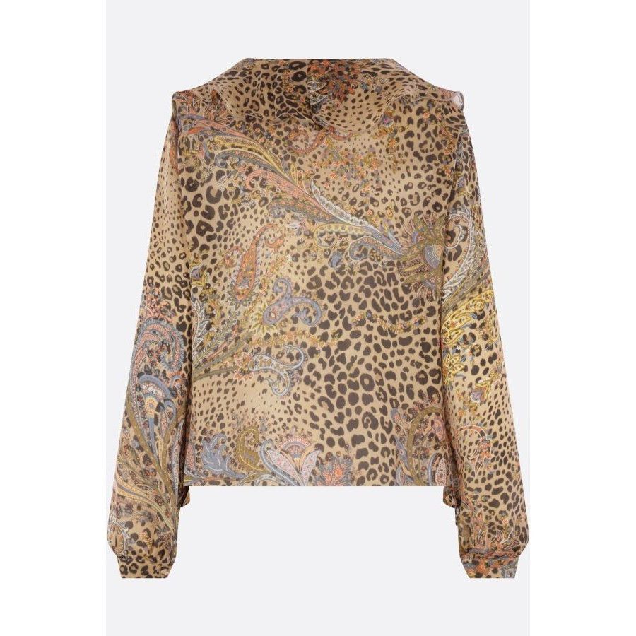 Etro ETRO Multicolor Printed Silk Blouse New & Authentic (Women's Size M / US 6-8 / IT 42-44 - 2 Thumbnail