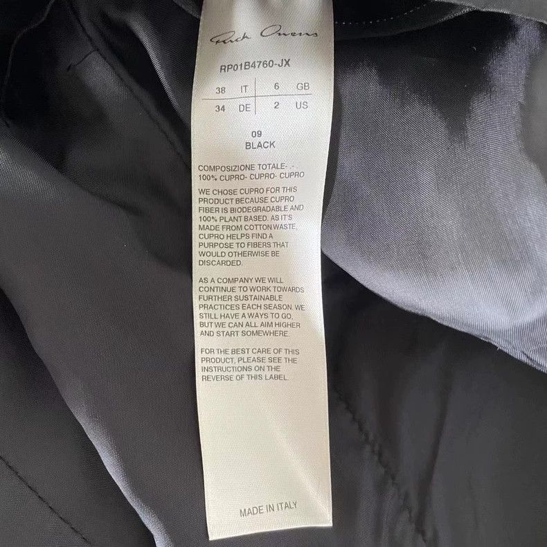 Rick Owens Rick Owens Long black button-up jacket Size US M / EU 48-50 / 2 - 6 Thumbnail