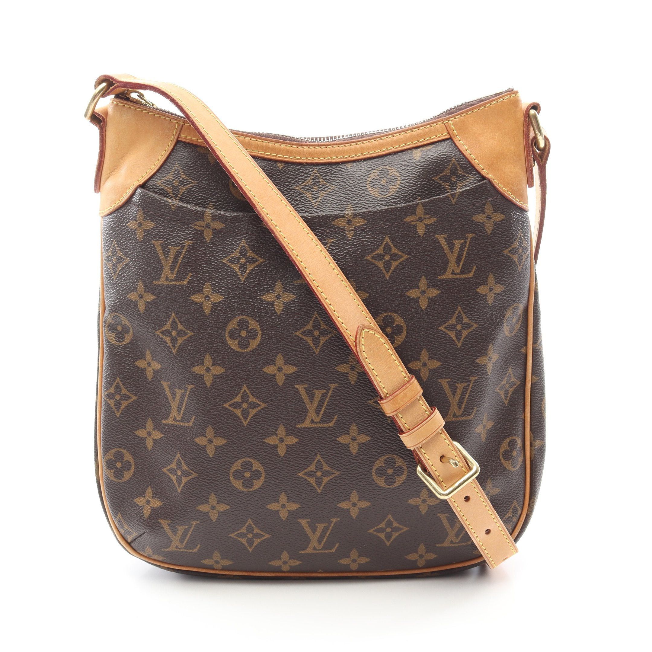 Louis Vuitton Louis Vuitton Odeon Pm Monogram Shoulder Bag Leather Brown Size ONE SIZE - 1 Thumbnail