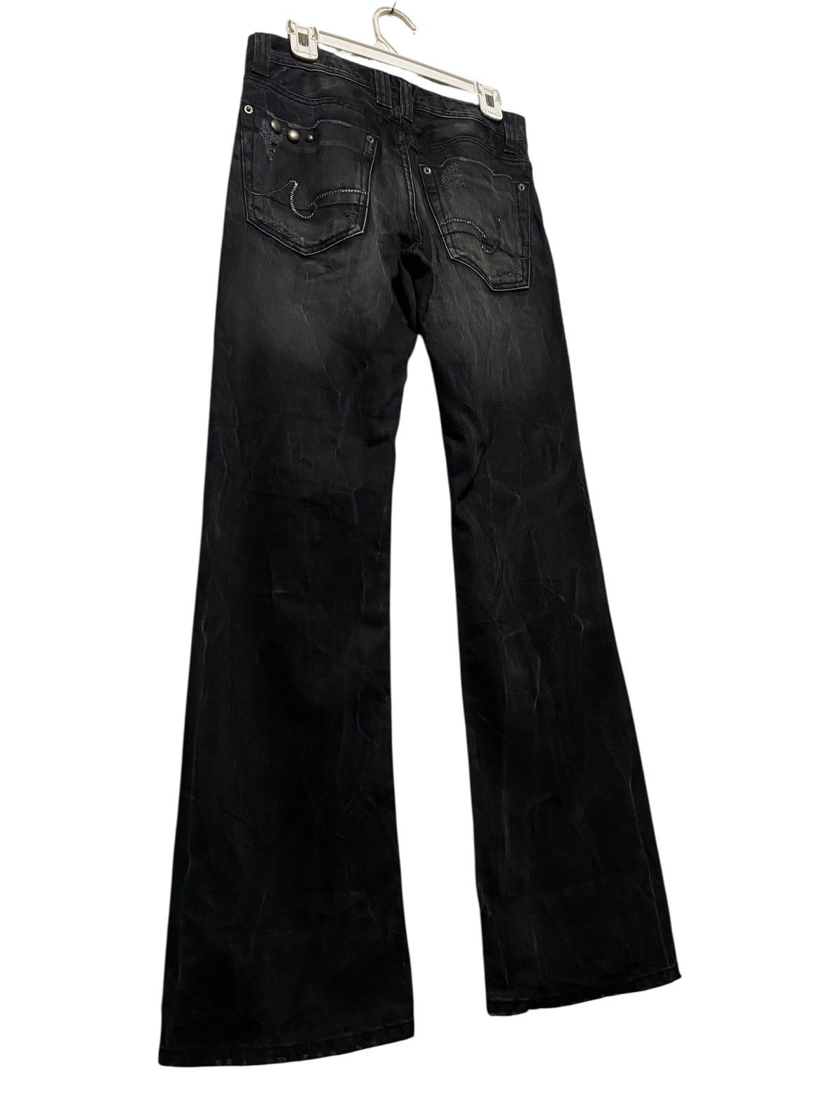 Japanese Brand y2k Maru rocky jeans studded flare denim Tornado mart style Size US 30 / EU 46 - 9 Thumbnail