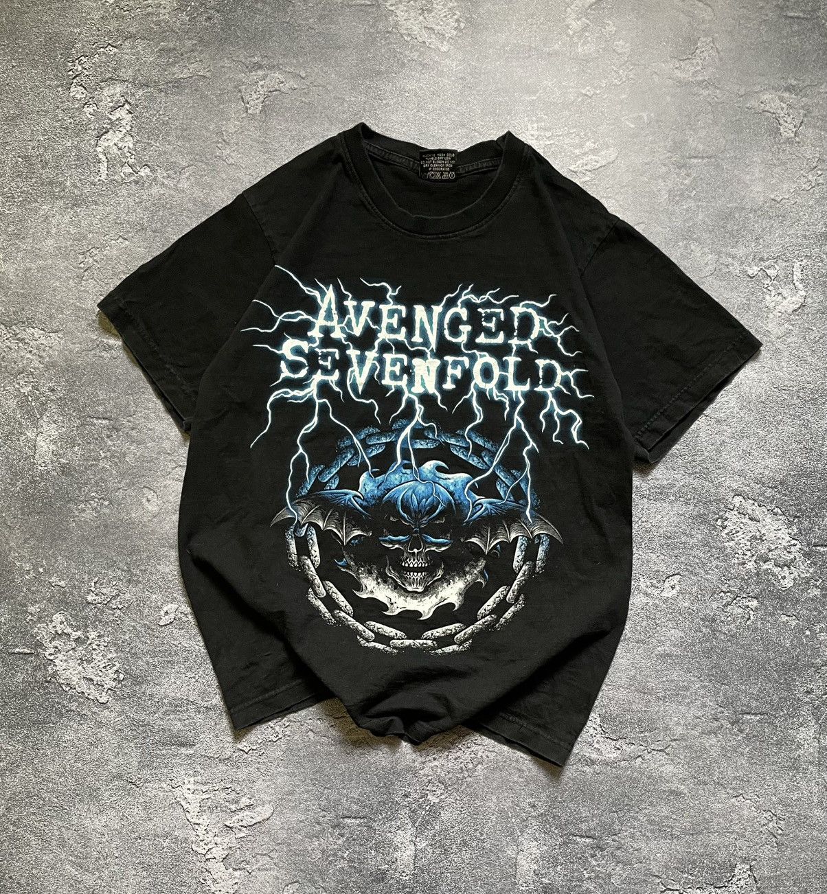Band Tees Vintage 90s Avenged Sevenfold Skull Y2K Rock Band Tee Size US M / EU 48-50 / 2 - 1 Thumbnail