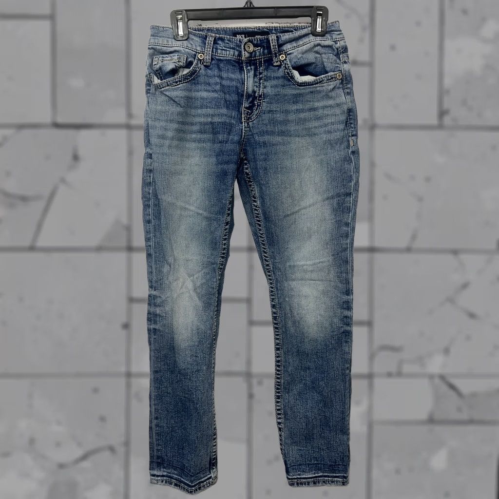 BKE BKE Alec Jeans Mens 29x30 Blue Straight Jeans Buckle Bke Brand Size US 29 - 1 Thumbnail