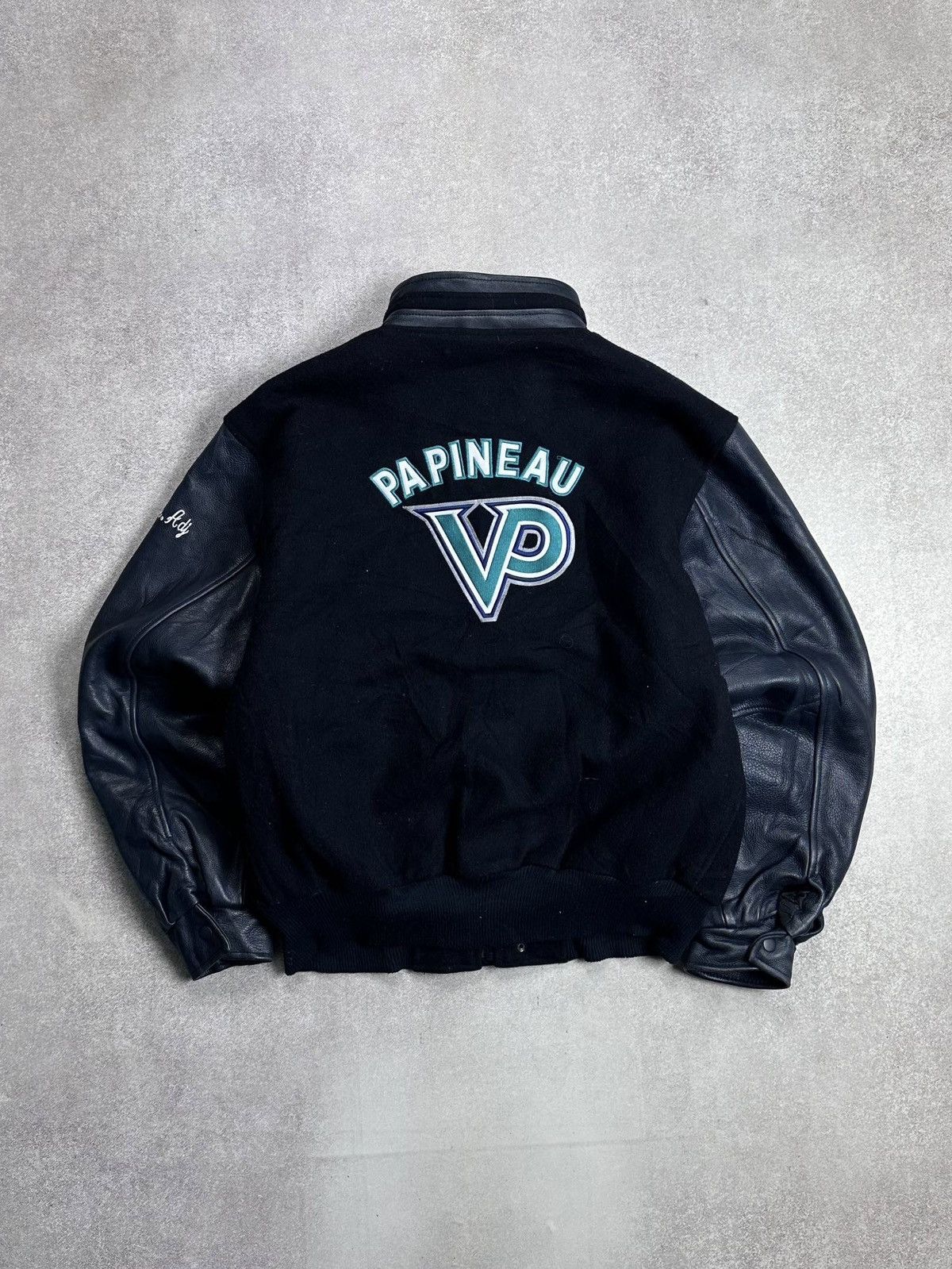 Alpha Industries Vintage 90s Papineau Bomber Leather Jacket M Size US M / EU 48-50 / 2 - 2 Thumbnail