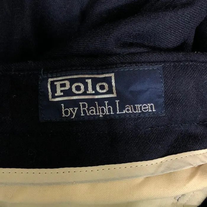 Polo Ralph Lauren Vintage 90' POLO RALPH LAUREN Blue Wool Casual Pant Chino Size US 32 / EU 48 - 6 Thumbnail
