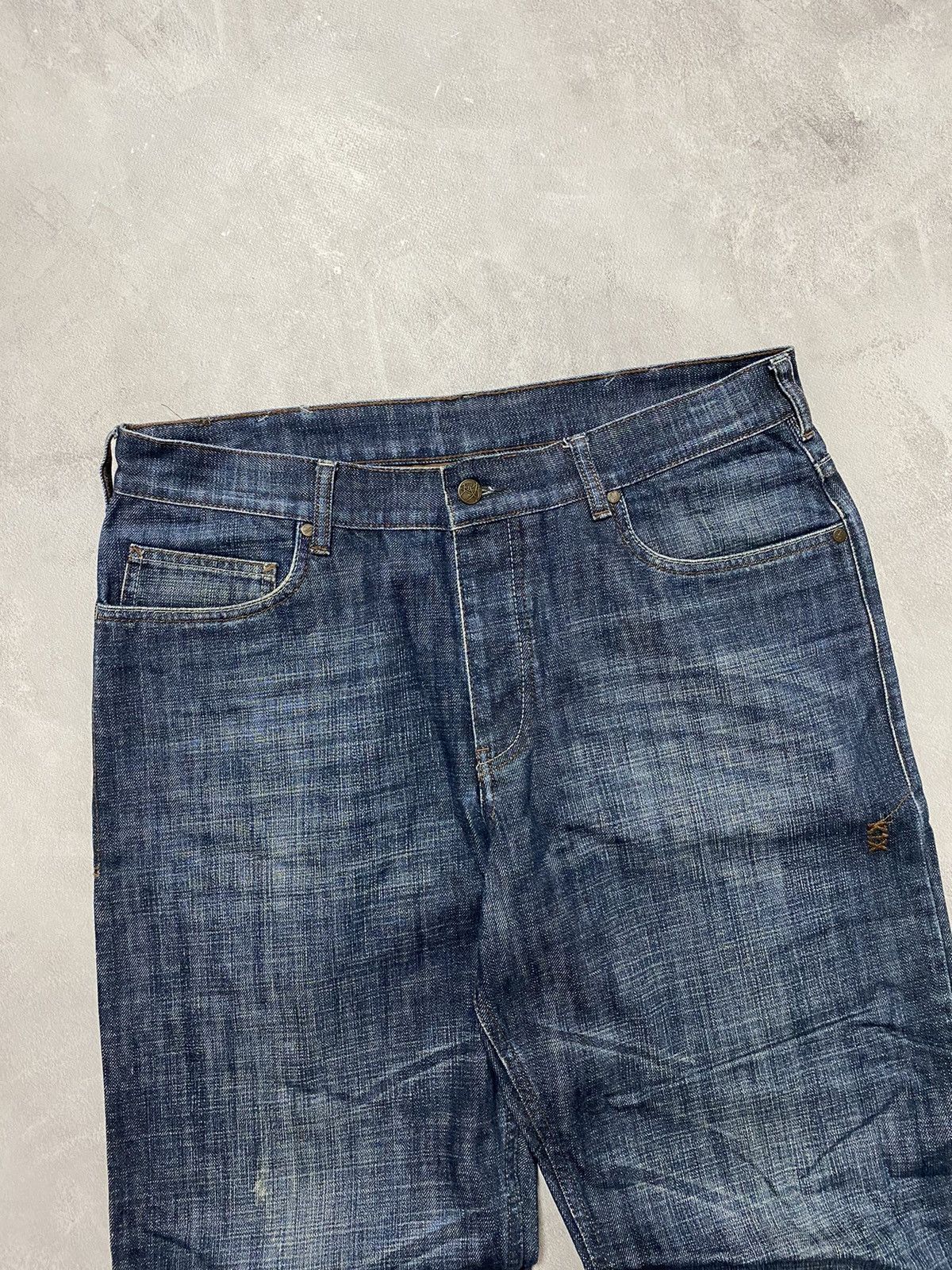 Other Vintage Pants Jeans Dark Used Denim KIXO Avant Garde Baggy Size US 36 / EU 52 - 3 Thumbnail