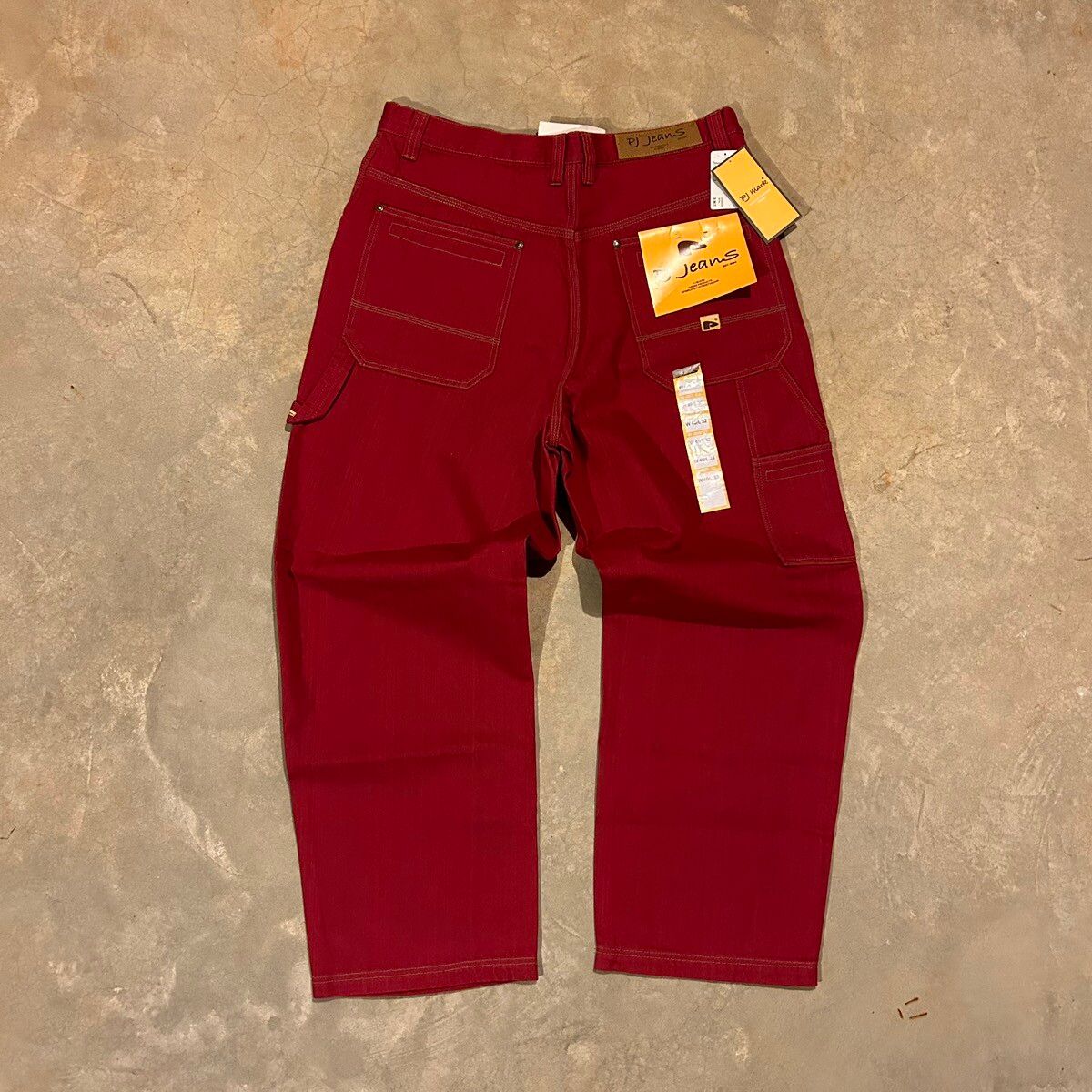 Pre-owned Jnco X Southpole Crazy Vintage Y2k Baggy Carpenter Pj Jeans Skater Jnco In Red