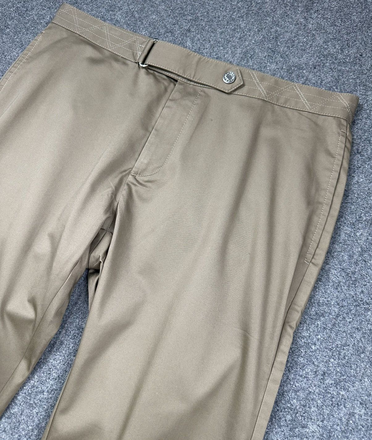 Hermes Hermes - Waistband Details / Snap Button Trouser Light Brown Size US 36 / EU 52 - 3 Thumbnail