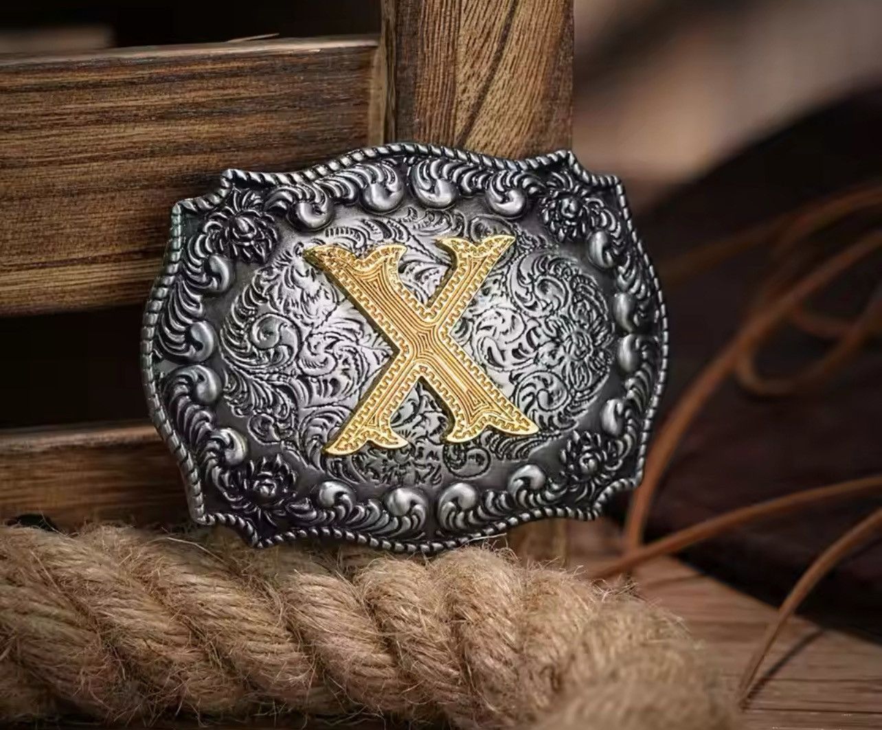 Cowboy Equipment Cowboys ‘X’ Belt Buckle Size ONE SIZE - 1 Thumbnail