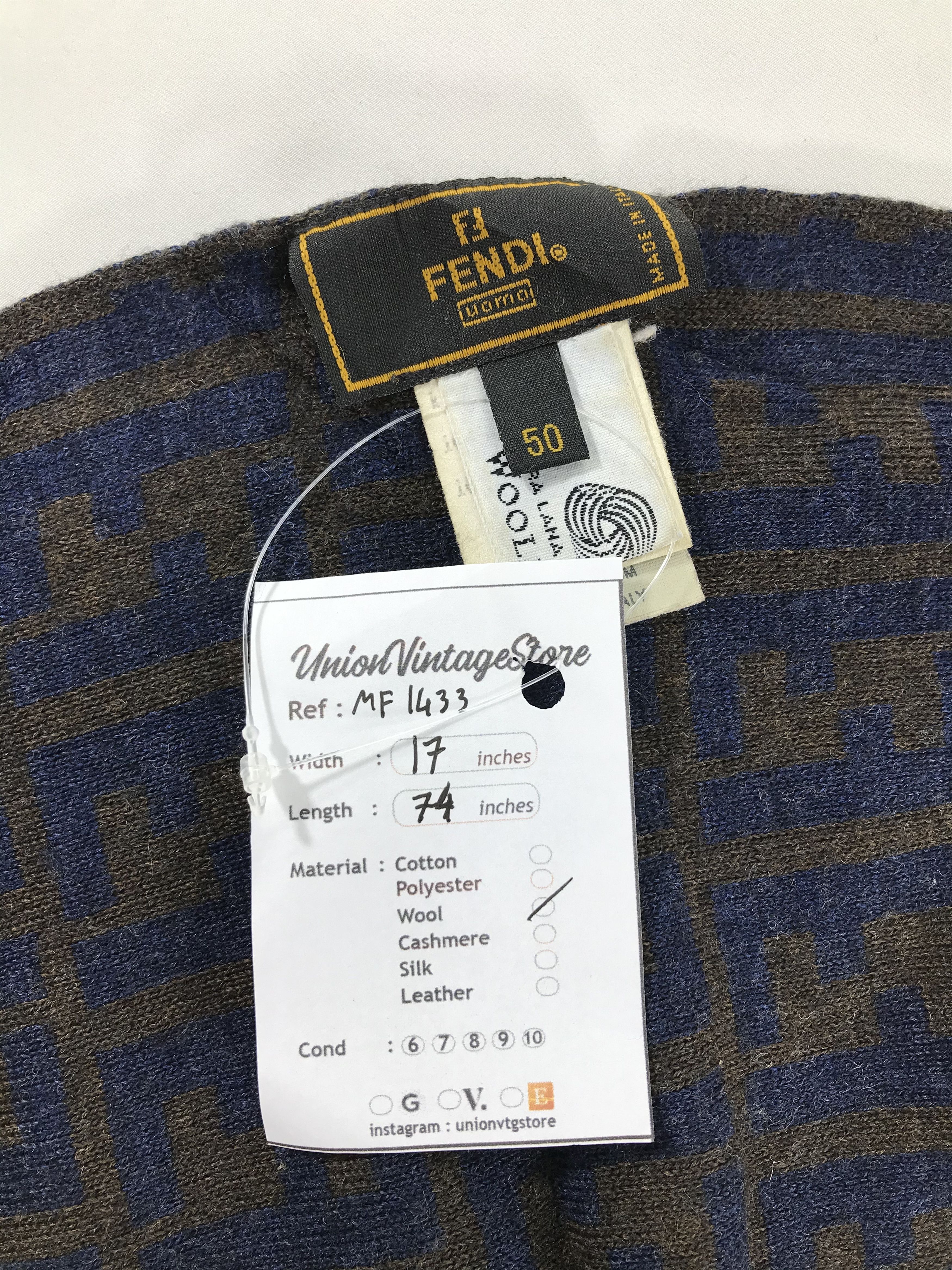 Fendi Vintage Fendi Scarf/Muffler/Neckwear MF1433 Size ONE SIZE - 6 Thumbnail