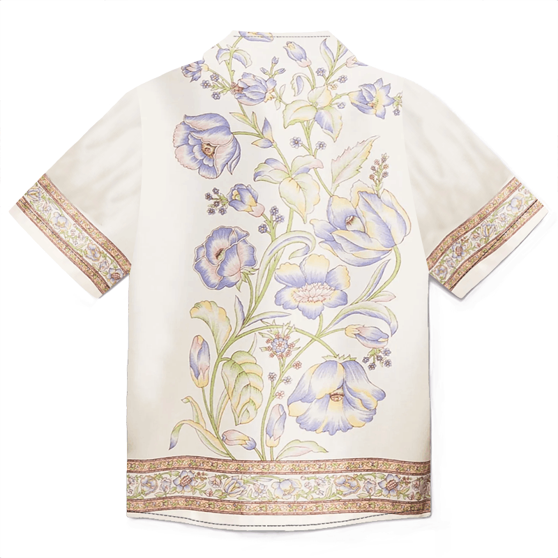 Designer × The Unbranded Brand Men’s Floral Bowling Shirt | Vintage Vibe, Modern Cool Size US M / EU 48-50 / 2 - 5 Thumbnail
