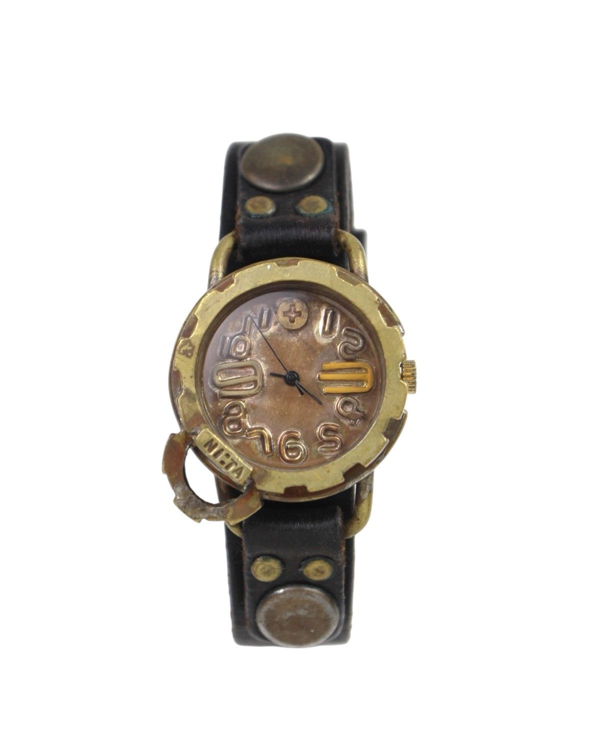 Vintage 2000S JAPANESE MADE NI:TA STEAMPUNK BRASS MECHANICAL WATCH Size ONE SIZE - 2 Thumbnail