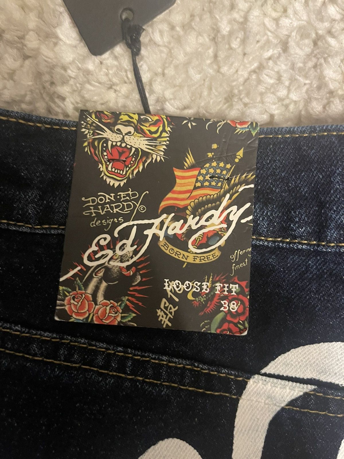Christian Audigier × Designer × Ed Hardy Vintage Y2K Ed Hardy Denim Size US 38 / EU 54 - 4 Thumbnail