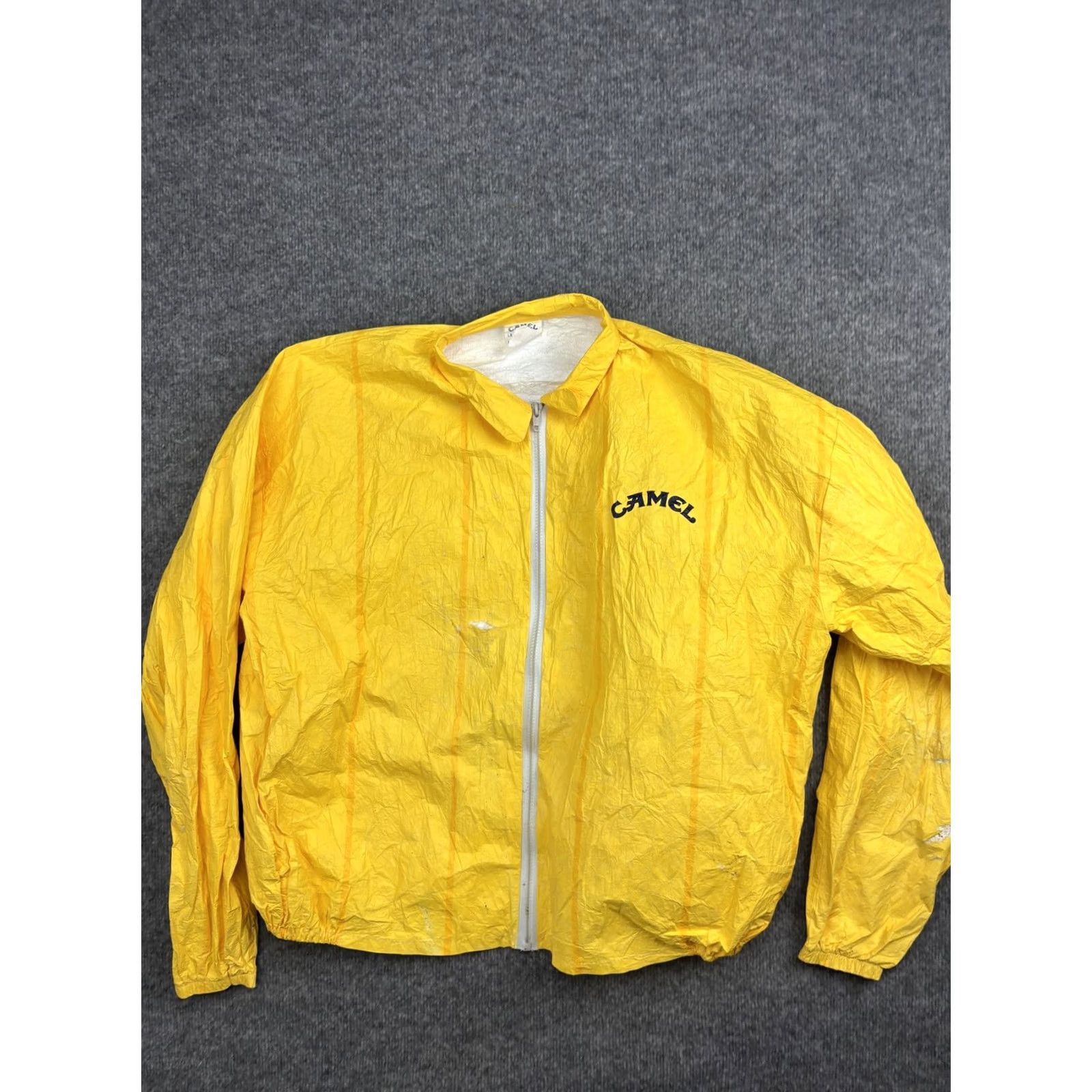 Camel VINTAGE Yellow Tyvek Blues Brothers Promo Windbreaker Jacket Mens XL Size US XL / EU 56 / 4 - 2 Thumbnail