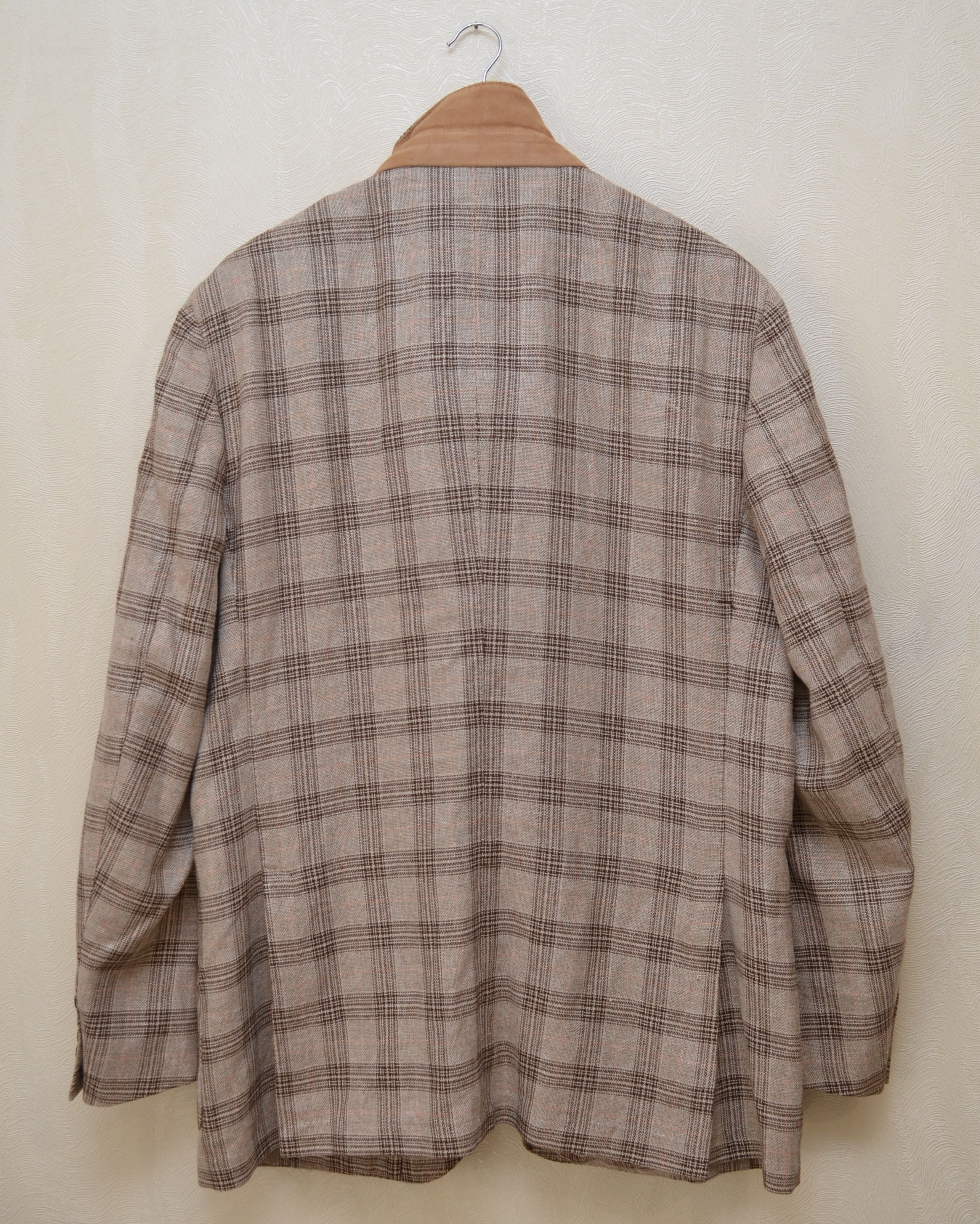 Designer × Faconnable Faconnable Blazer Jacket Unlined Check Wool EU58 US48 Size 48R - 7 Thumbnail