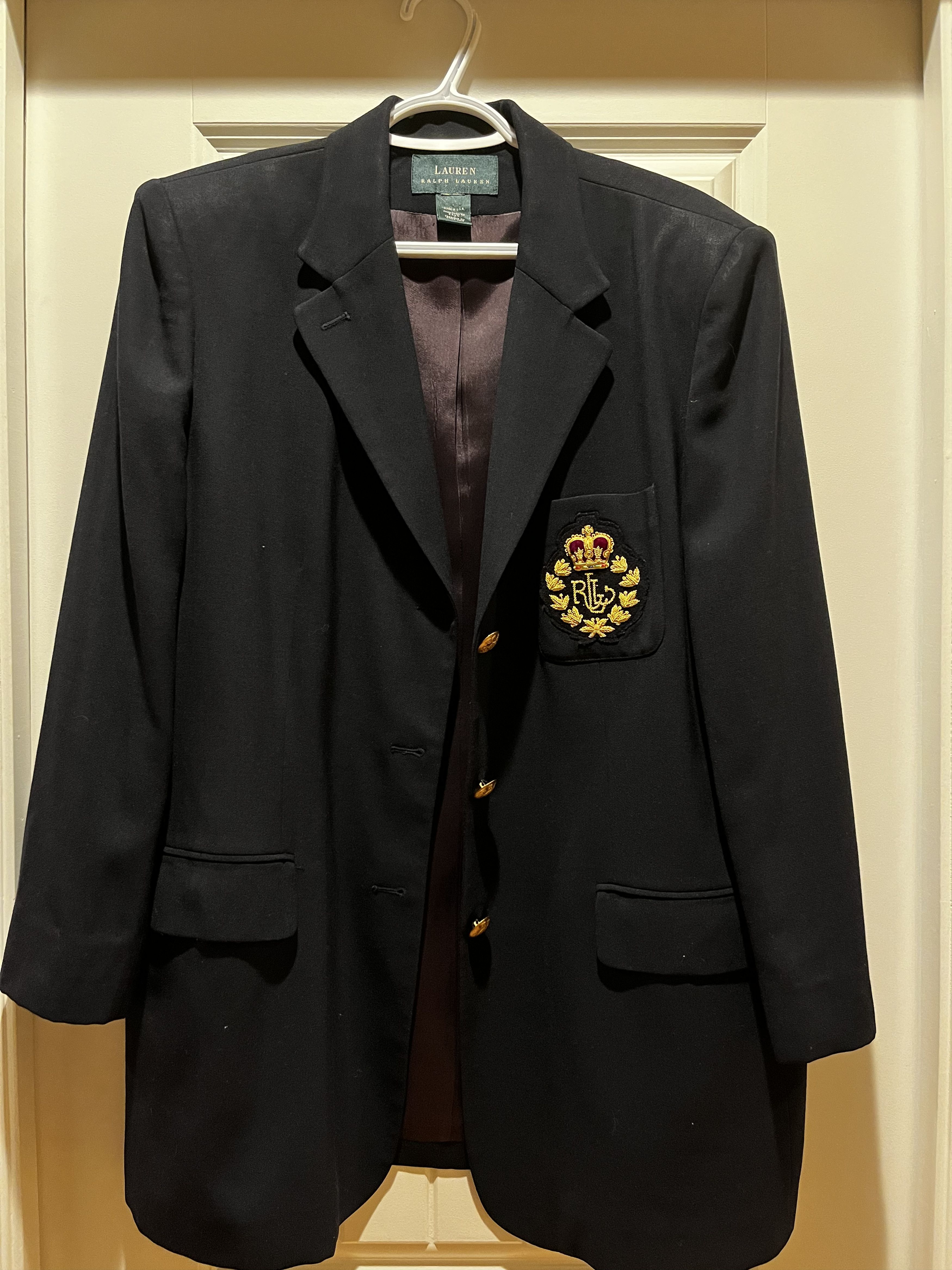 Lauren Ralph Lauren Ralph Lauren Blazer w/ Crest & Crown