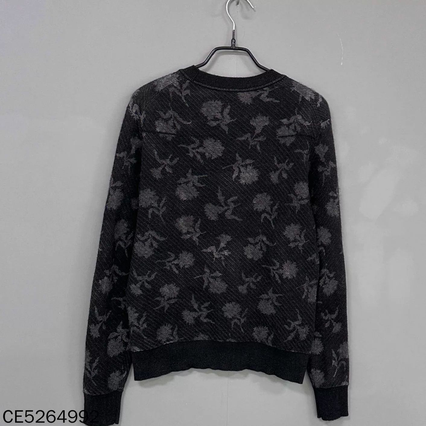 Dior Dior Deep Gray Rose All-Over Print Sweater S Size US S / EU 44-46 / 1 - 1 Thumbnail