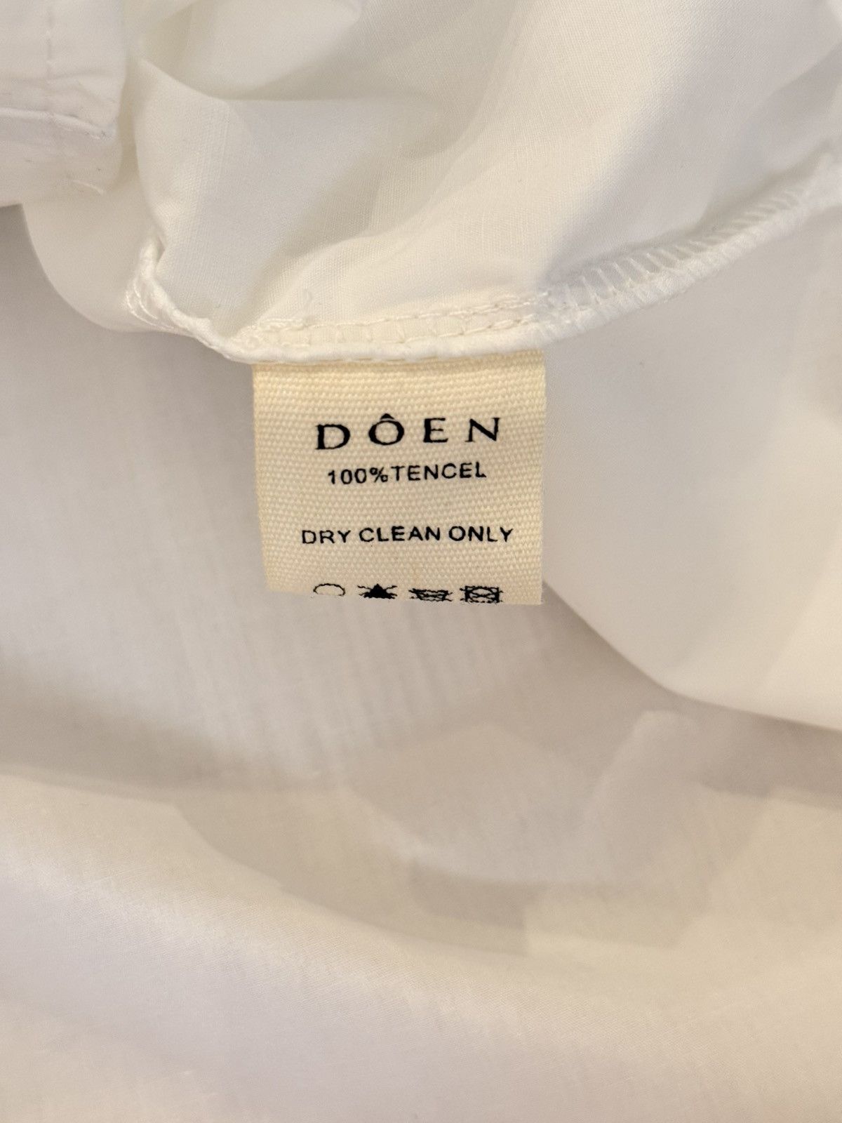 DOEN DÔEN Jane Blouse / Pin-Tuck Oversized Shirt - NWT - White Size M / US 6-8 / IT 42-44 - 8 Thumbnail