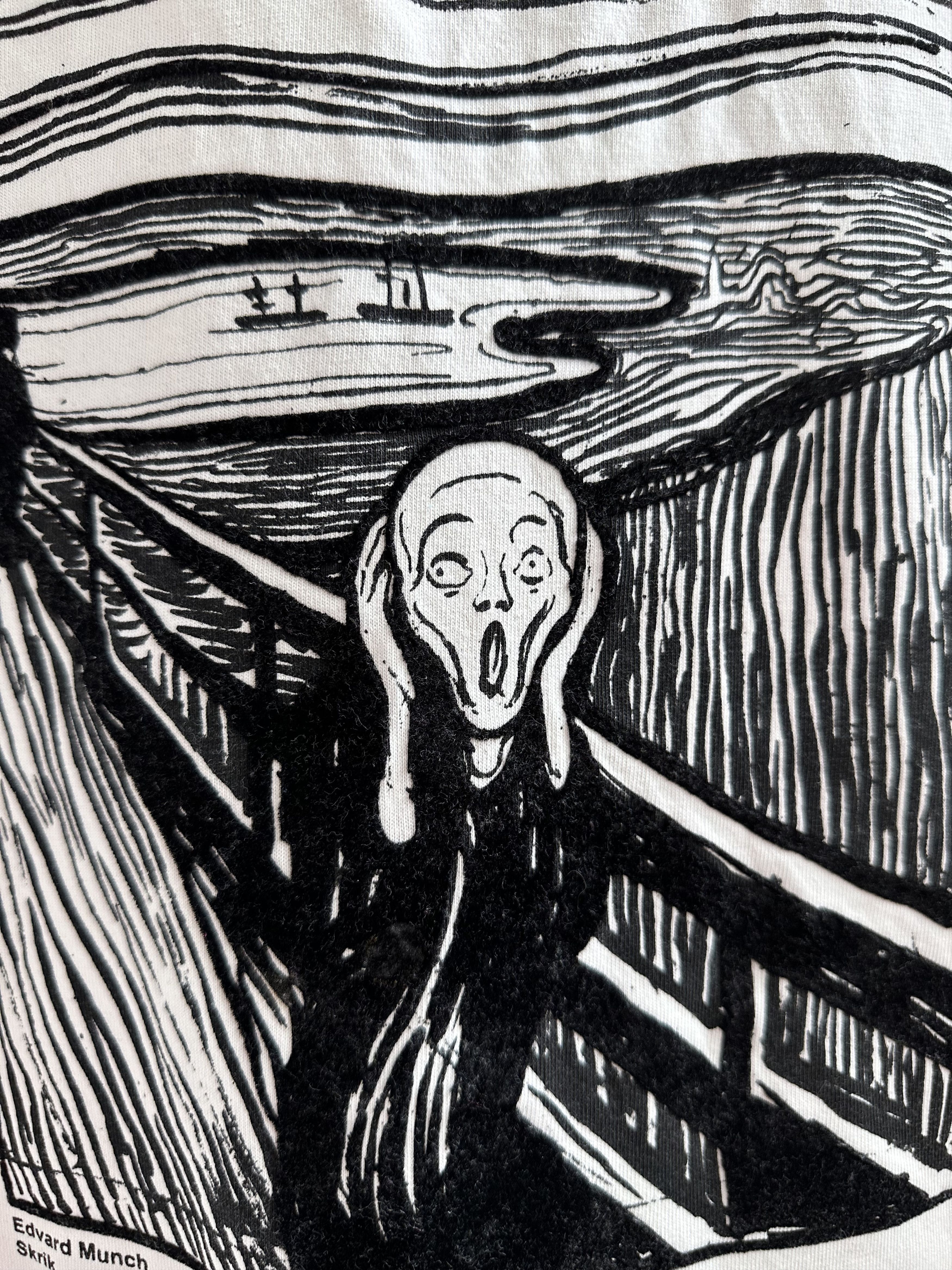 Vintage Vintage 90s Edvard Munch Scream Art T Shirt Size US XL / EU 56 / 4 - 10 Thumbnail