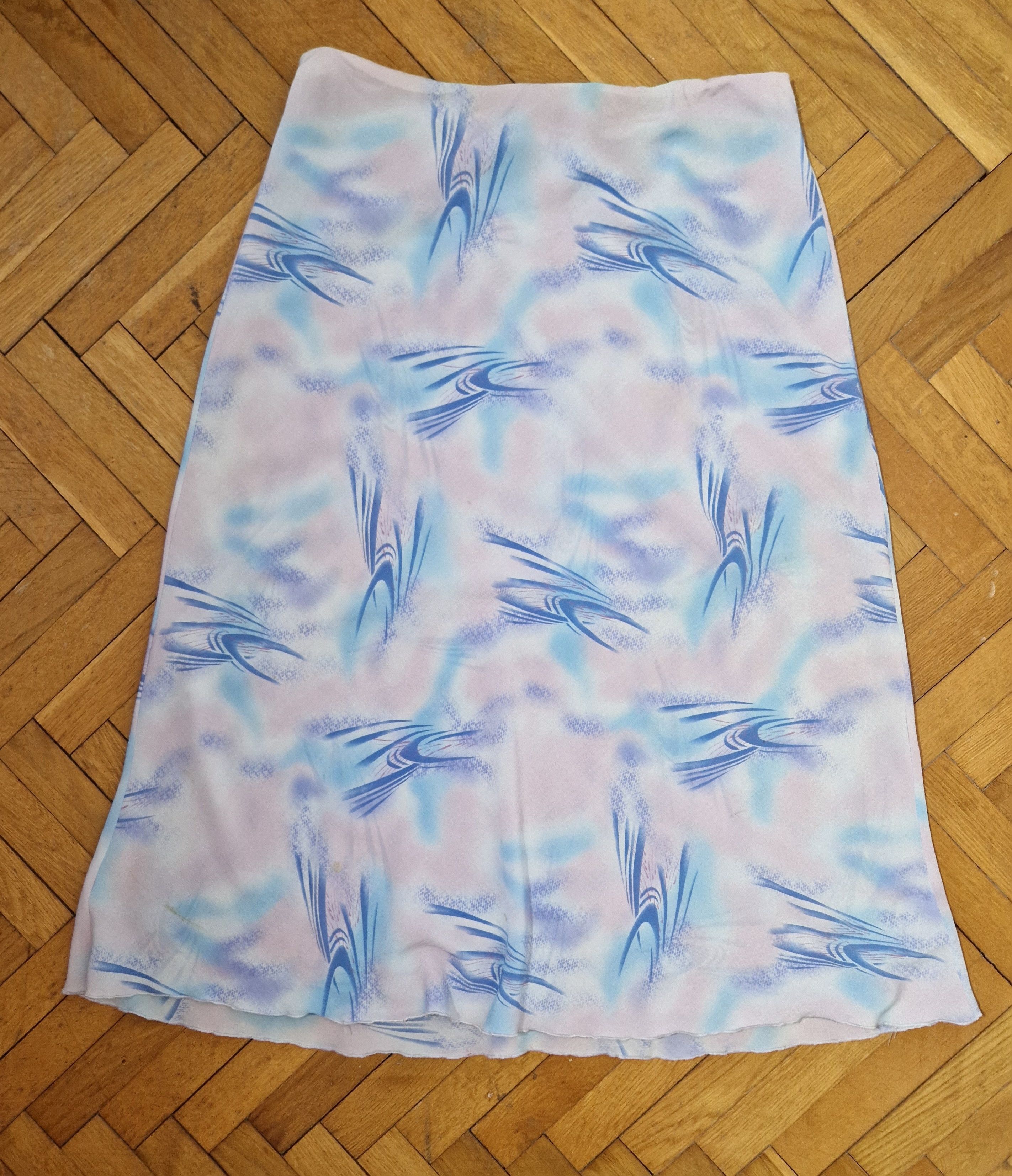 Japanese Brand × Vintage vintage mesh transparent abstract skirt Size 32" / US 10 / IT 46 - 2 Thumbnail