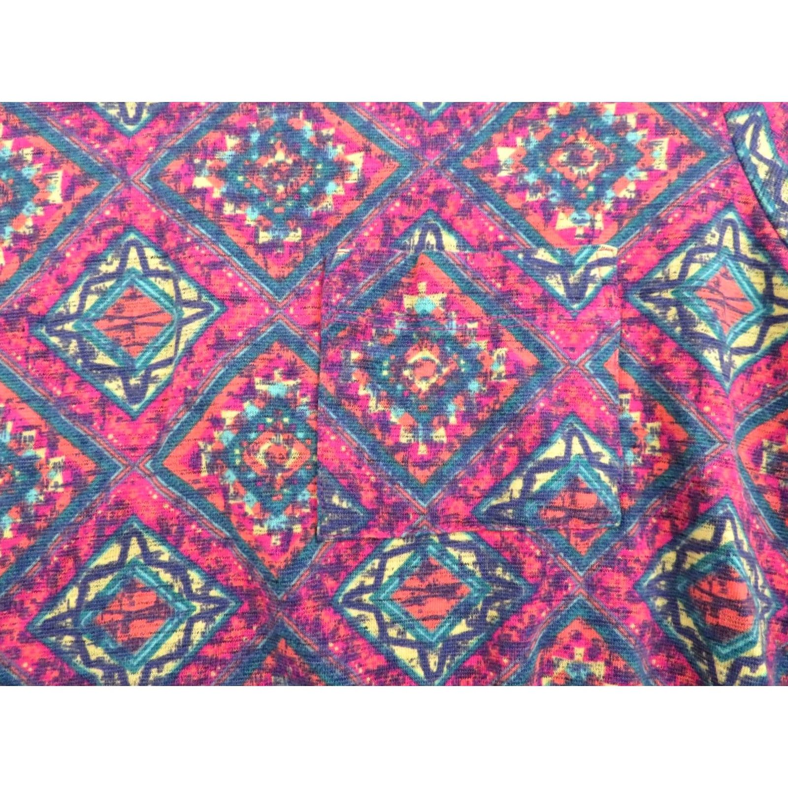 Vintage LuLaRoe Carly Dress XXS Aztec Pink Swing Unicorn Stretch EUC LLR Size XXS / US 00 / IT 34 - 6 Thumbnail