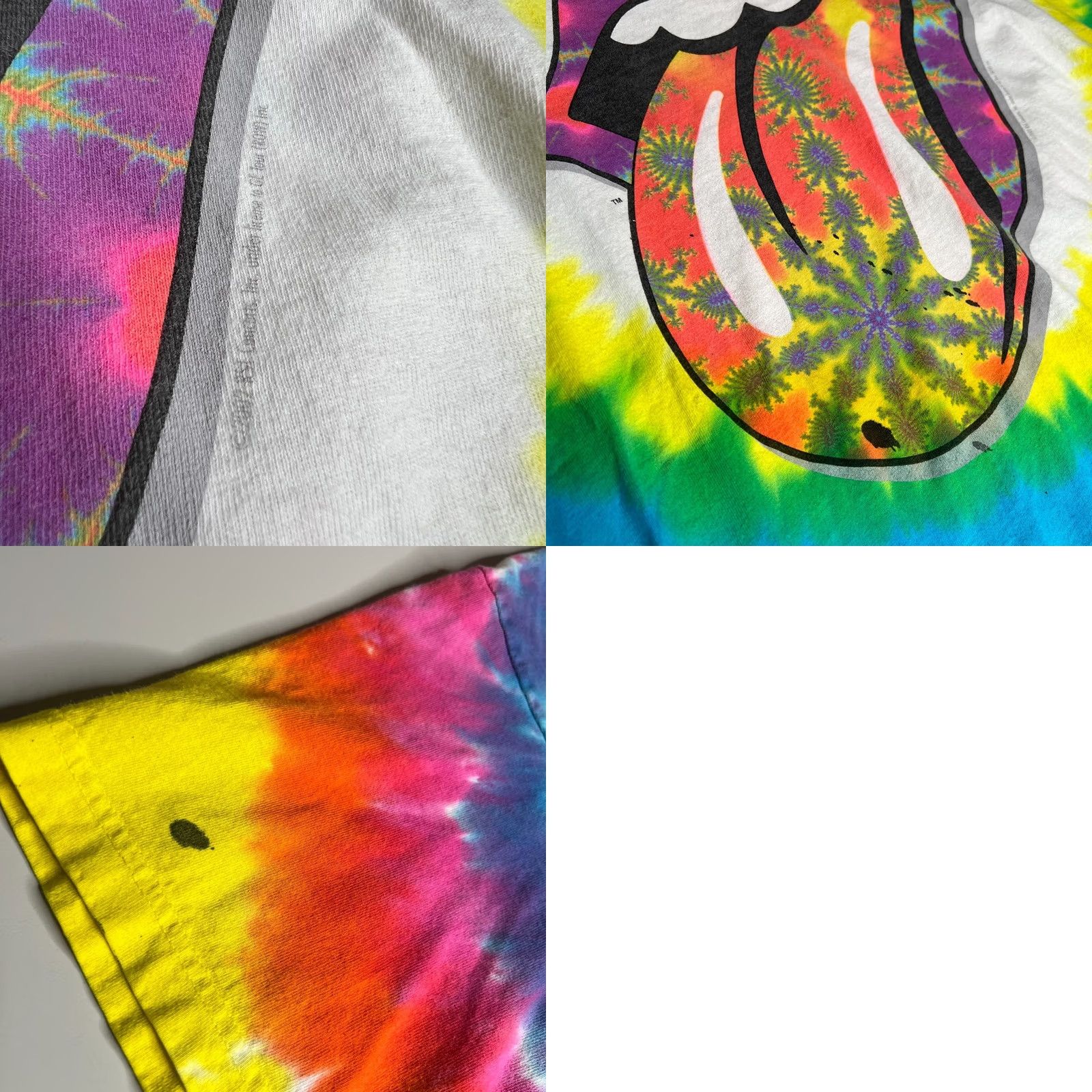 Liquid Blue Vintage 2002 Liquid Blue The Rolling Stones Tie-Dye Band Shirt XL 90s Y2K Size US XL / EU 56 / 4 - 8 Thumbnail