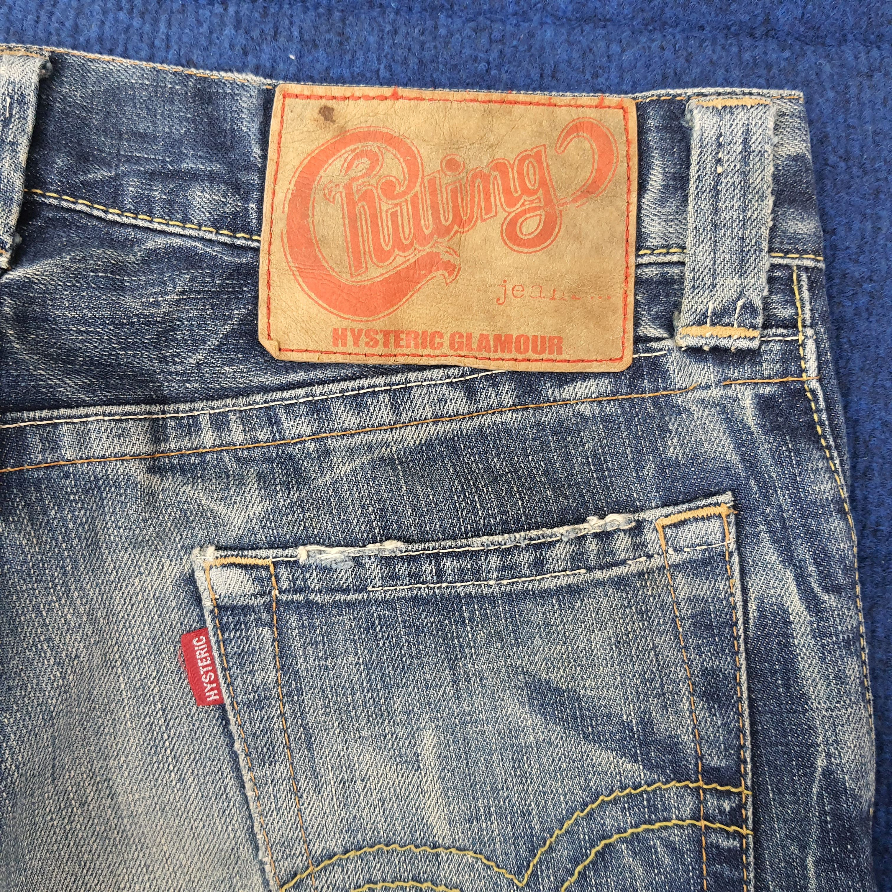 Hysteric Glamour Vintage Hysteric Glamour Kinky Custom Logo Jeans C258N12 Size 31" - 3 Thumbnail