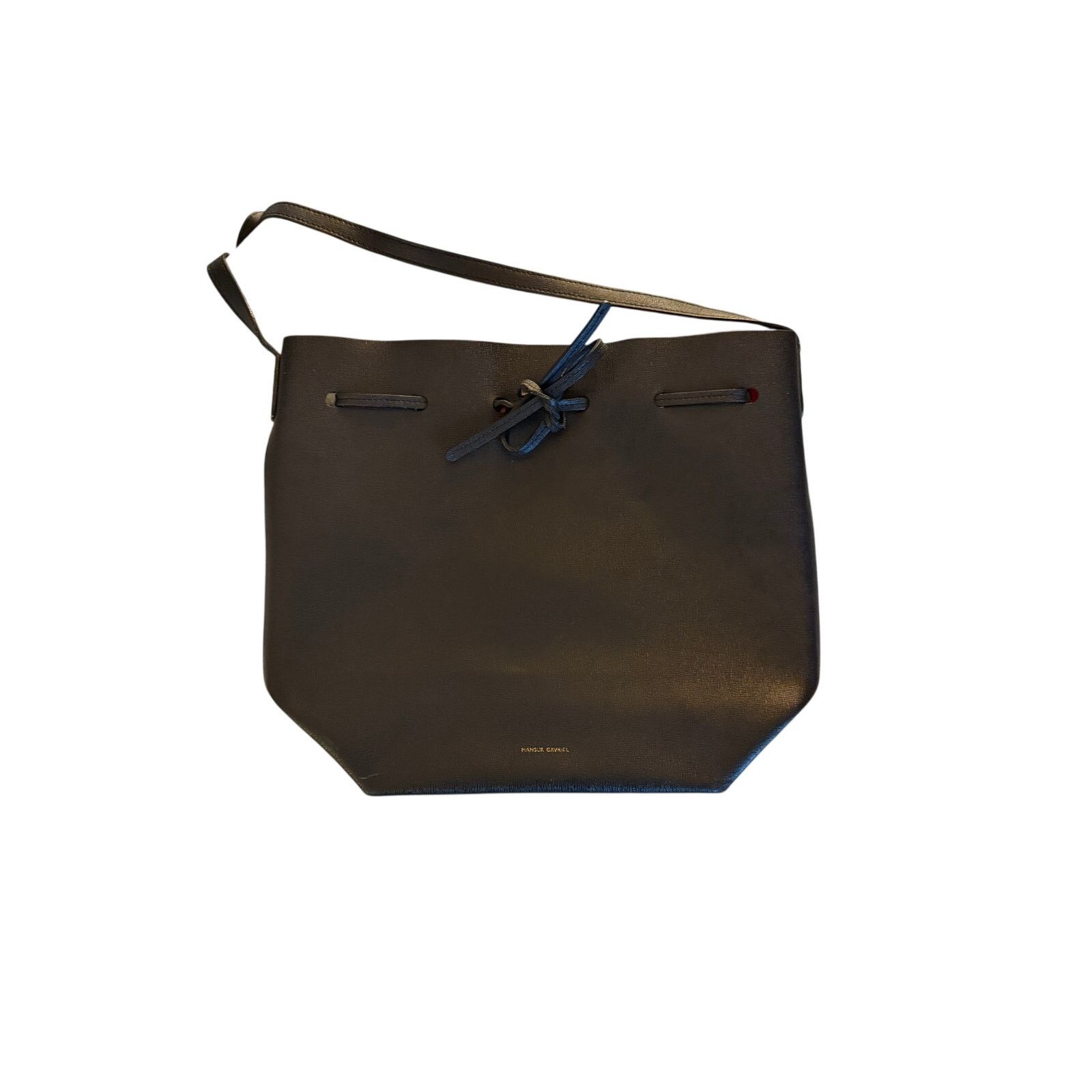 Mansur Gavriel Mansur Gavriel Black Leather Bucket Bag Size ONE SIZE - 1 Thumbnail