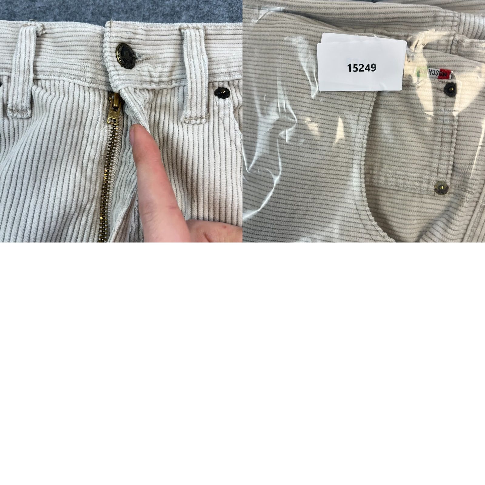 Moschino VINTAGE Moschino Jeans Corduroy Tapered 32 30 Cream Italy Made Mens Five-Pocket Design Cotton Size US 32 / EU 48 - 9 Thumbnail