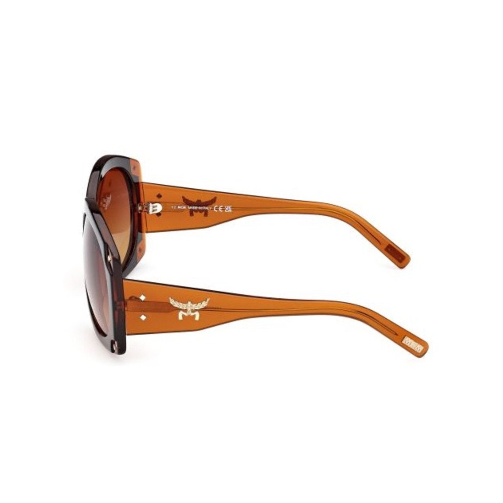 MCM New MCM Black and Brown Oversized Gradient Oval Sunglasses Size ONE SIZE - 3 Thumbnail