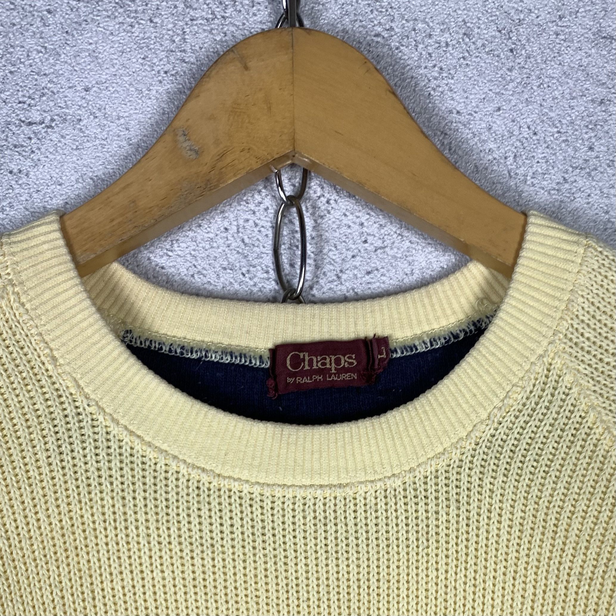 Chaps Ralph Lauren Vintage Chaps Ralph Lauren Knit Sweater Size US L / EU 52-54 / 3 - 3 Thumbnail