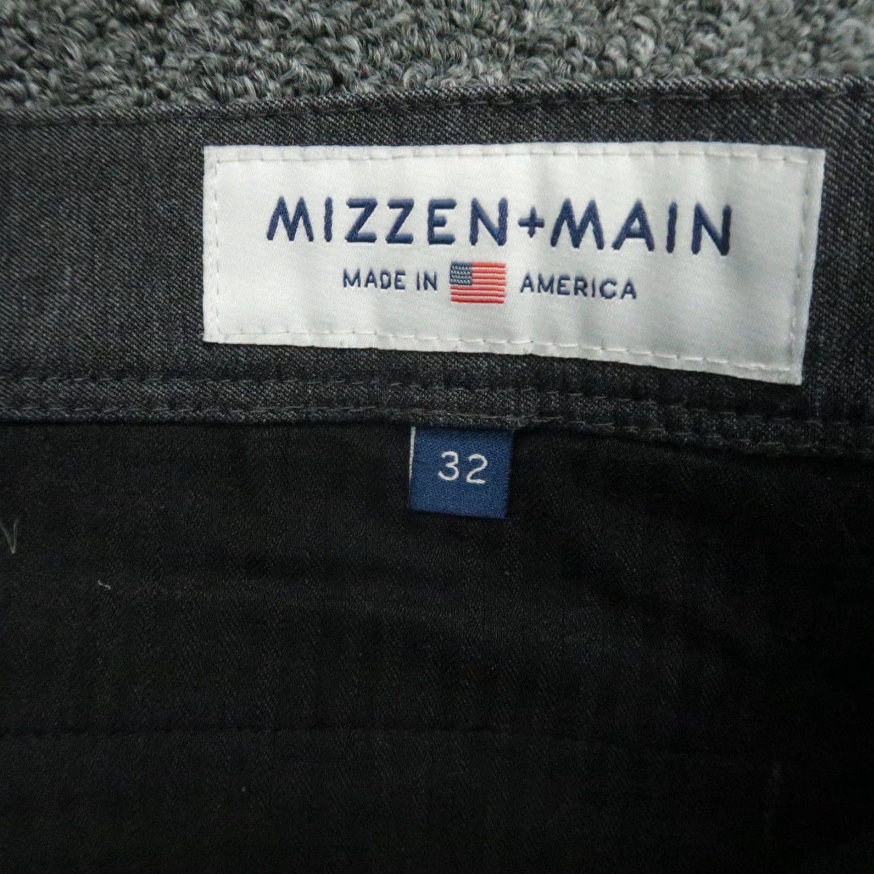 Mizzen+Main Mizzen + Main Pants Men 32x32 Gray Performance Chino Straight Stretch Size US 32 / EU 48 - 3 Thumbnail